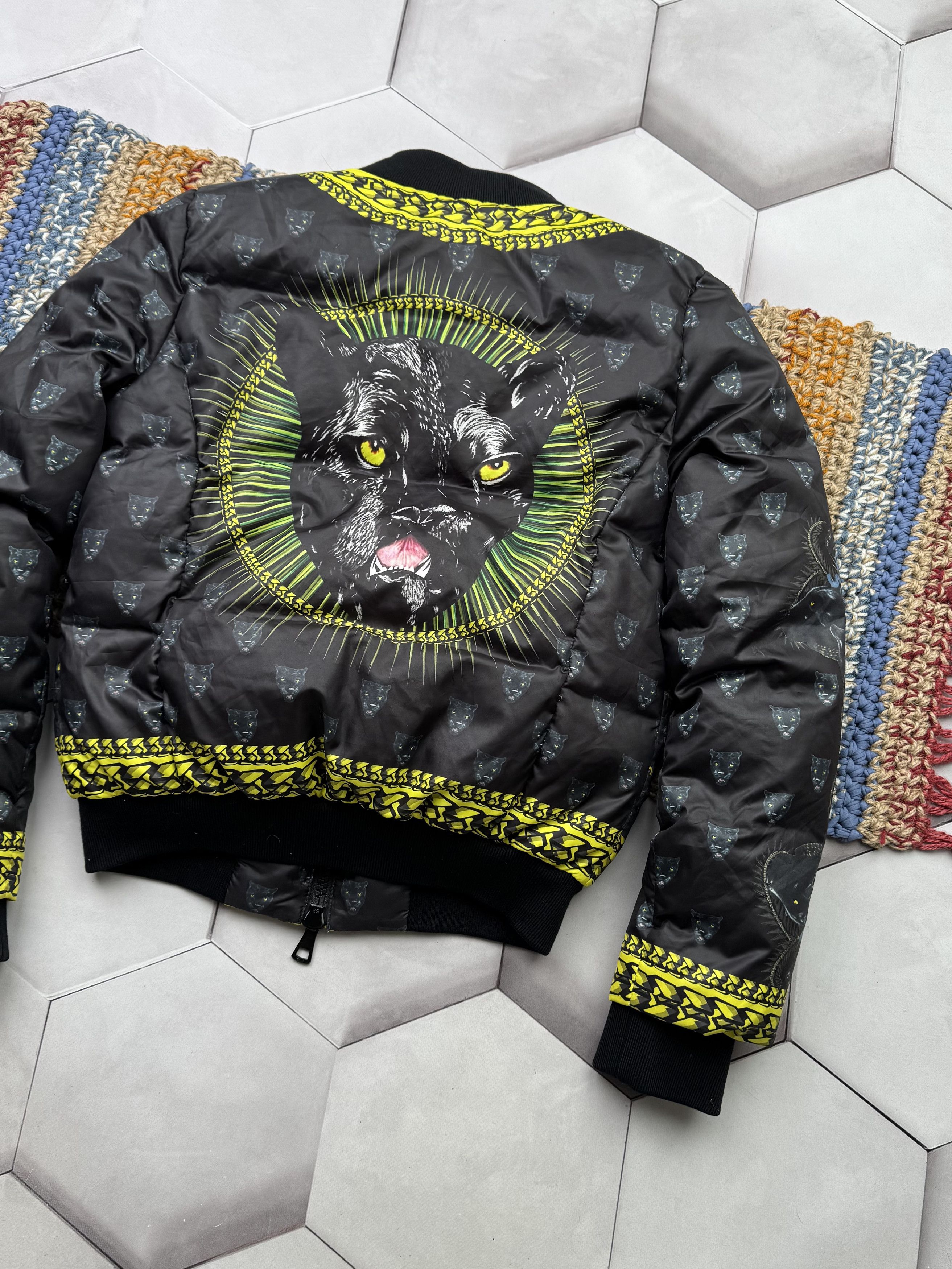Vintage Vintage Cropped Down Printed Jacket (ES9) Size S / US 4 / IT 40 - 10 Thumbnail