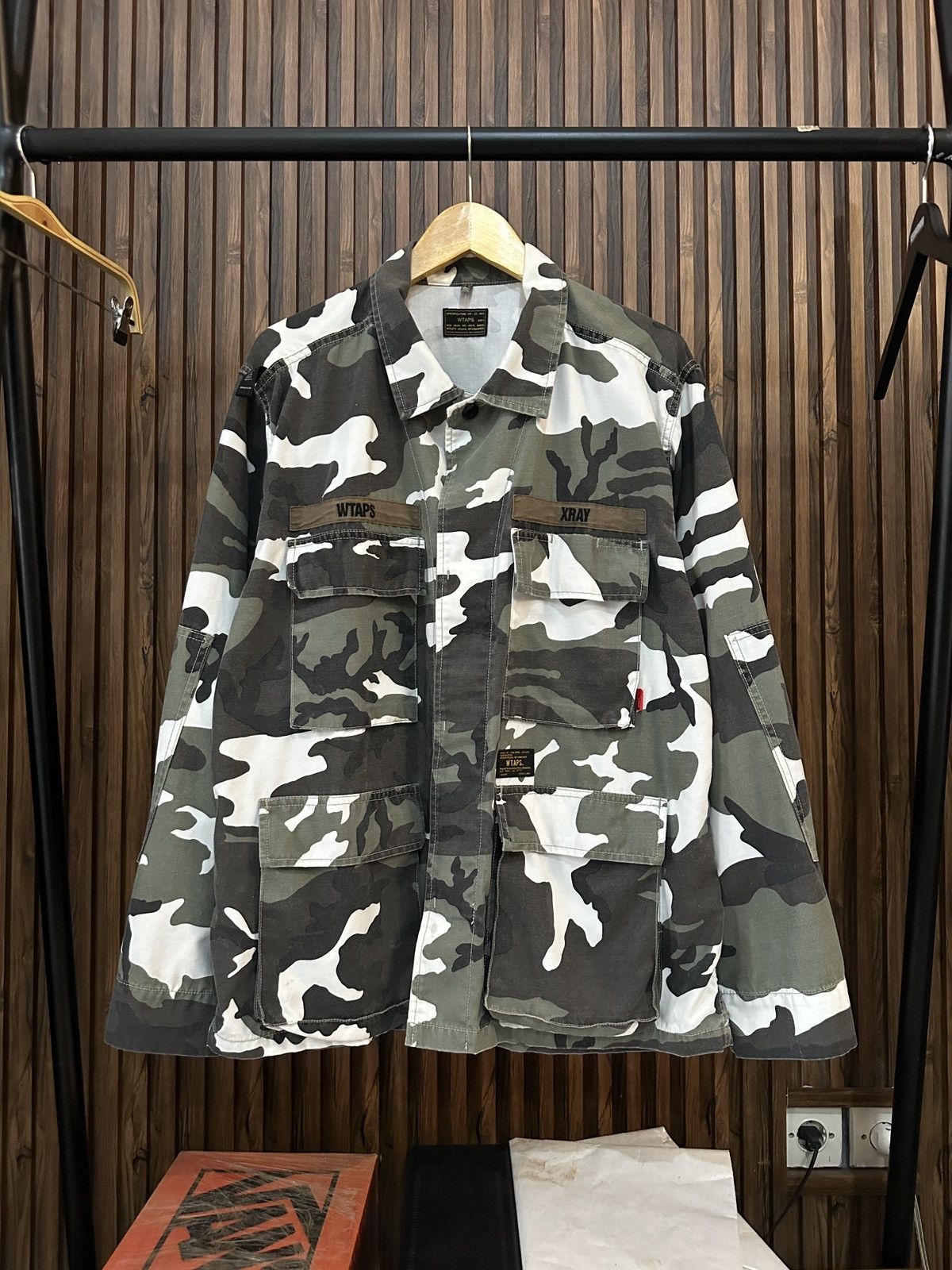 wtaps X BAPE JUNGLE L/S ジャングルシャツ WTAPS (ダブルタップス) x A BATHING APE (エイプ) JUNGLE L/S