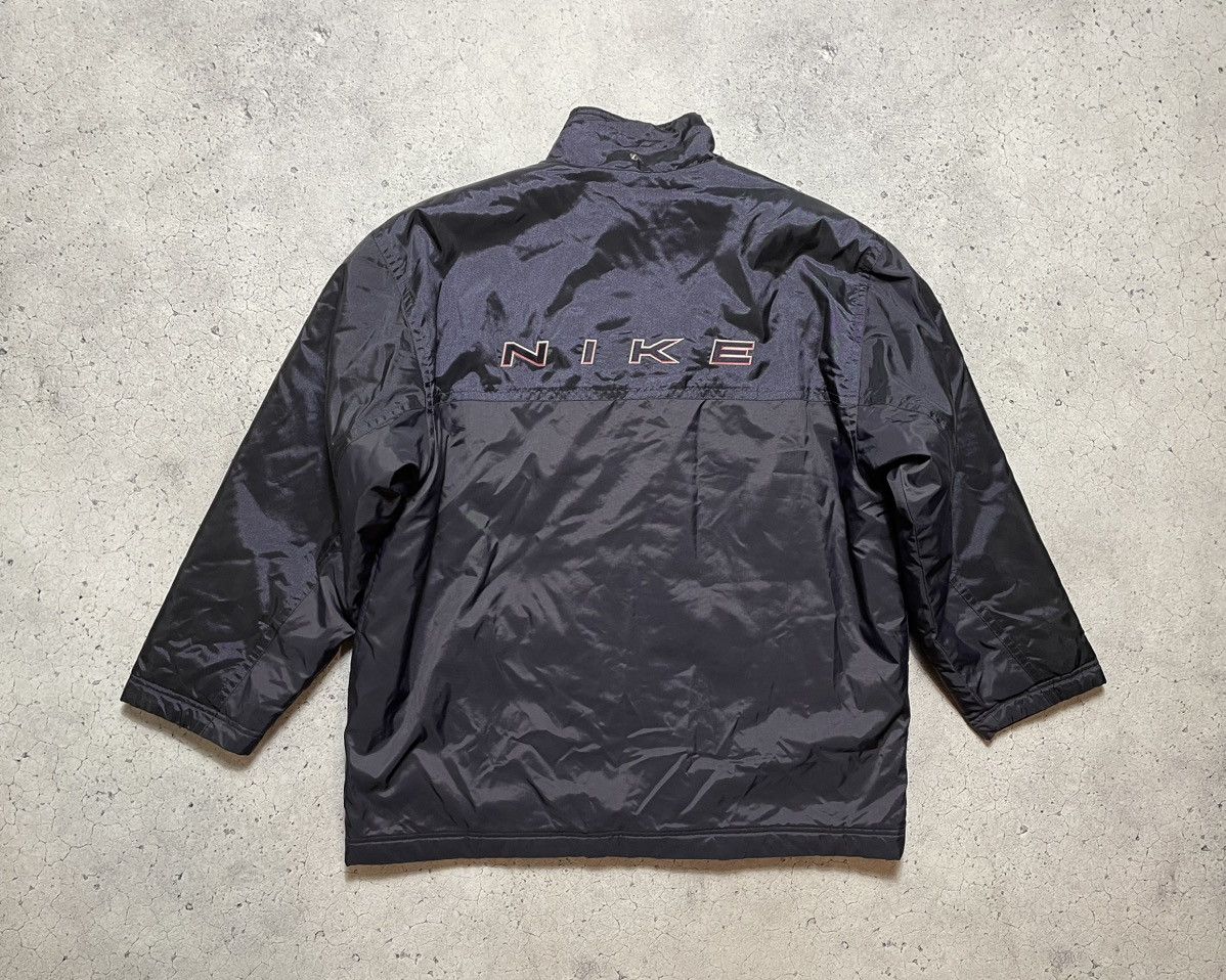 image of 90's Nike Big Swoosh Logo Drill Parka Jacket Y2K in Mix, Men's (Size Large)