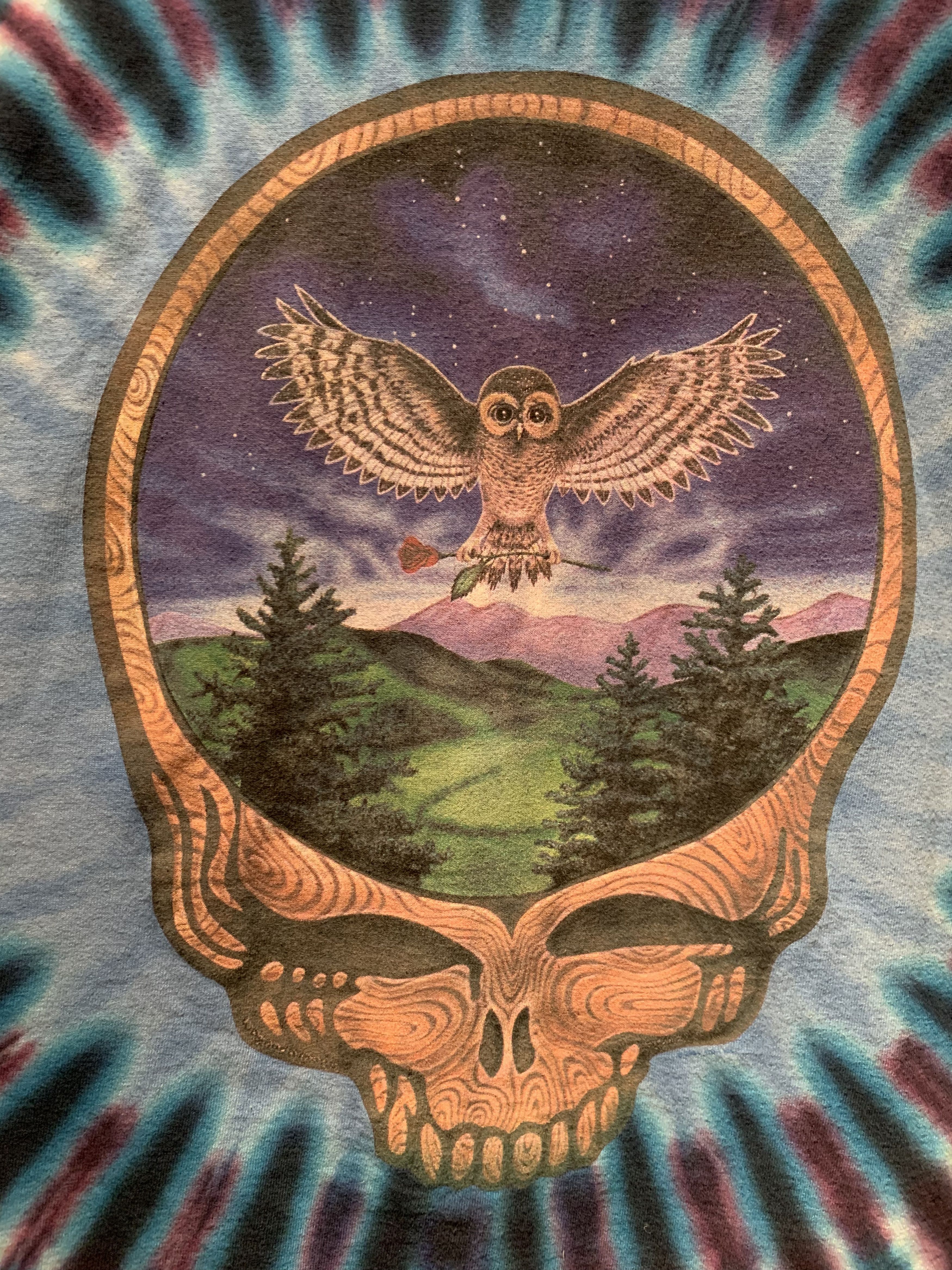 Band Tees *RARE* Vintage 2004 Grateful Dead Sundog Hand Dyed T-Shirt Size US XL / EU 56 / 4 - 3 Thumbnail