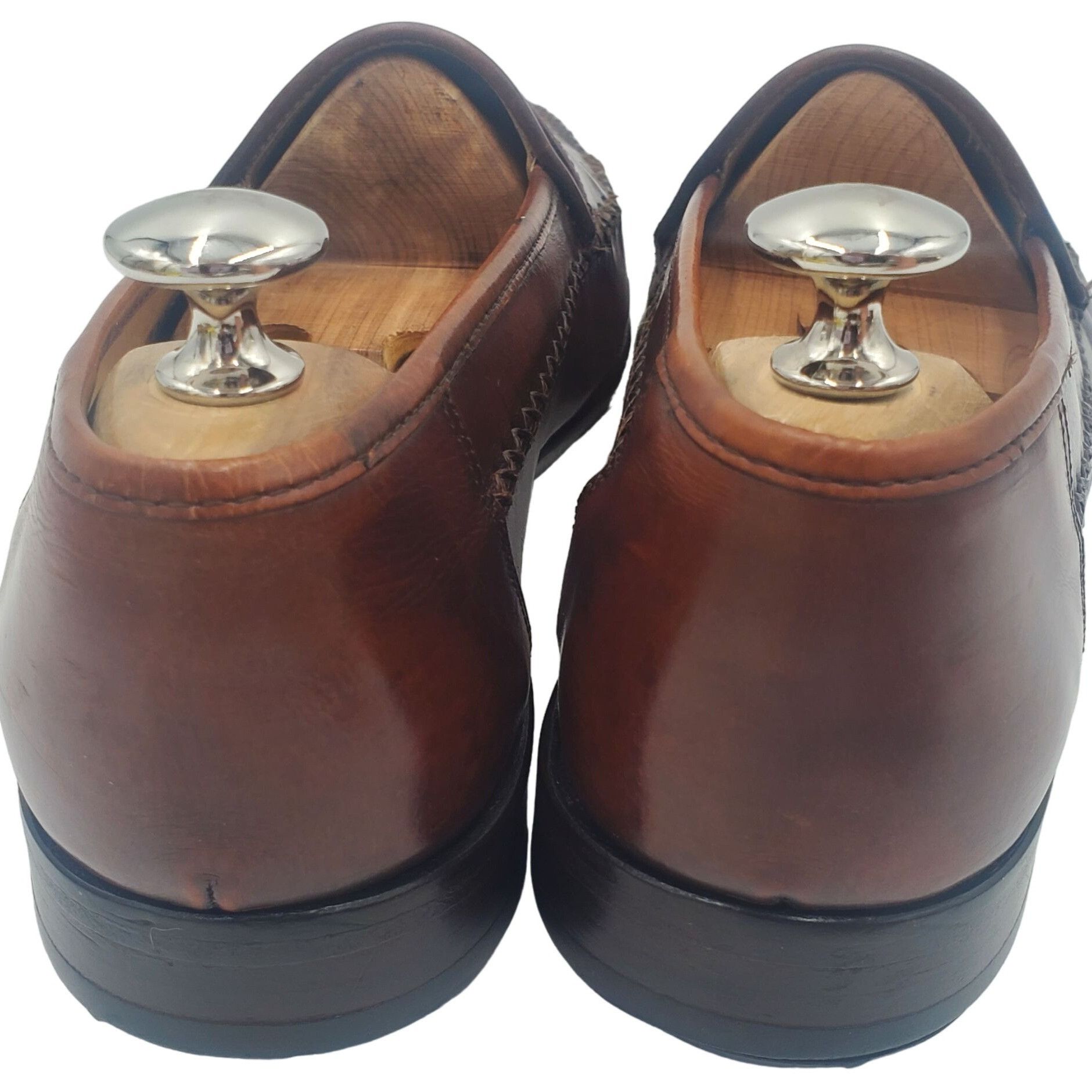 Sandro Moscoloni Sandro Moscoloni Olivio Men's size 9 Brown Leather Tassel Lo Size US 9 / EU 42 - 4 Thumbnail