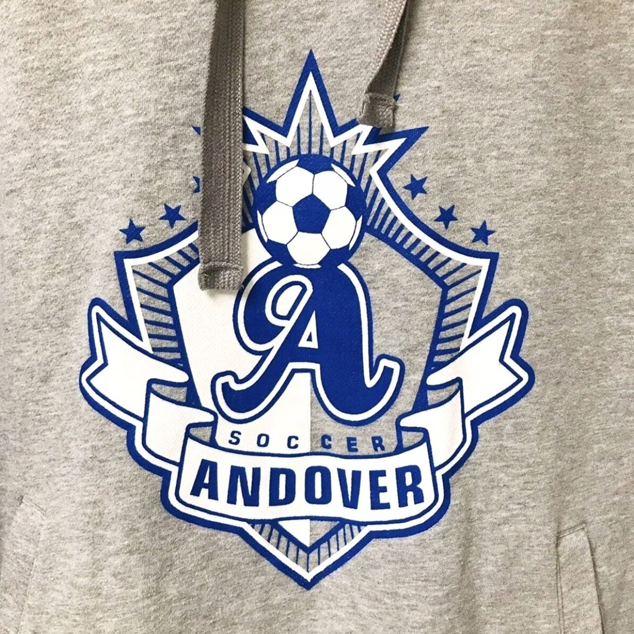 Adidas adidas Men Andover Soccer Pullover Hoodie M Gray Logo Sports Pullover Hoodie Mens Size M Size US M / EU 48-50 / 2 - 3 Thumbnail