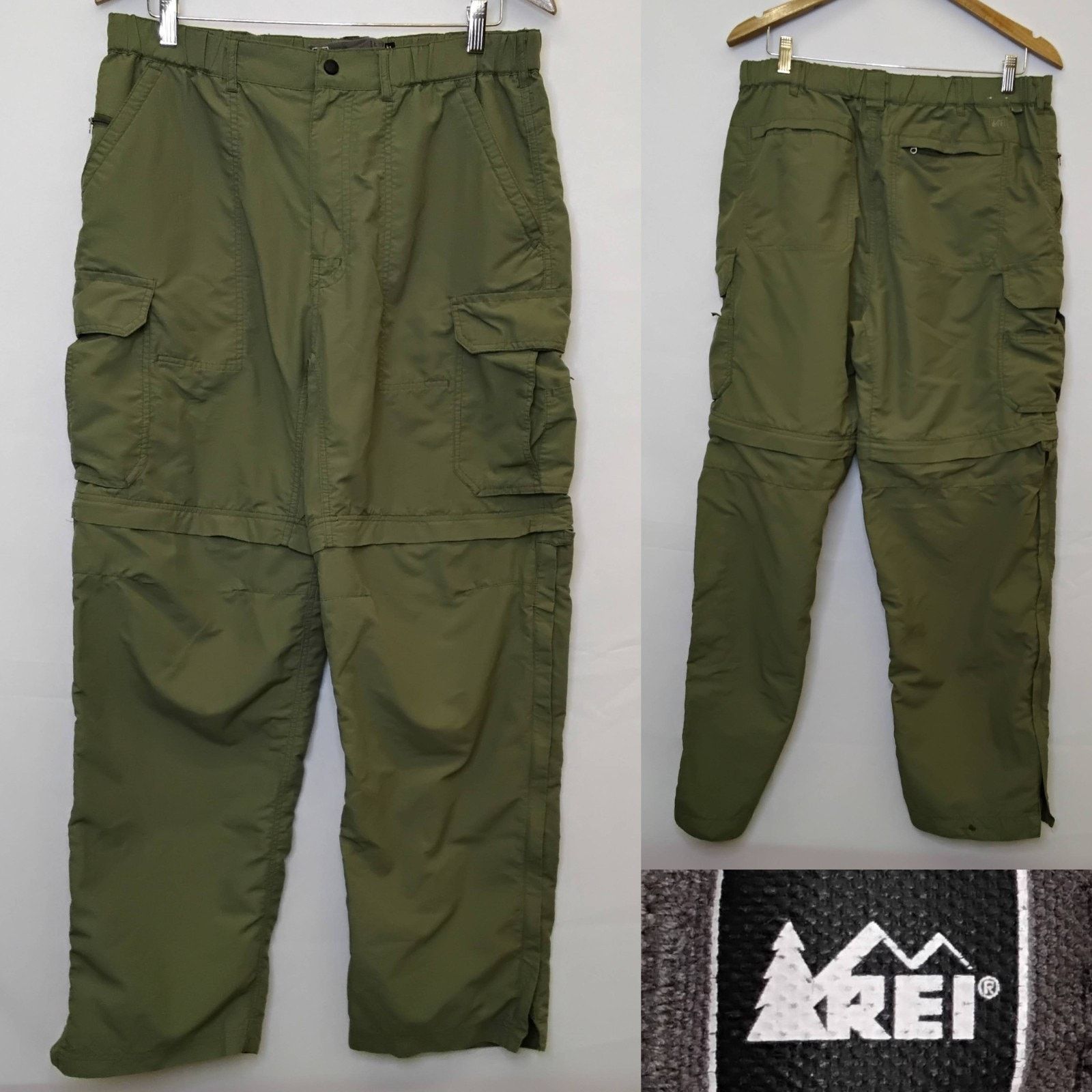 Rei REI Co-Op Convertible Zip-Off Pants Women's L (34x30) Green Size 34" / US 12 / IT 48 - 1 Thumbnail
