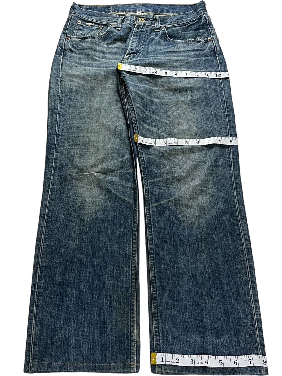 Levi's × Levi's Vintage Clothing Vintage 90s Levis 502 Blue Wash Distressed Loose Jeans Size US 30 / EU 46 - 13 Thumbnail