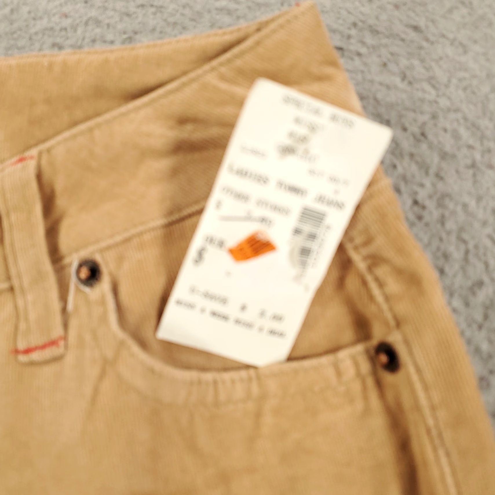 Tommy Hilfiger VINTAGE Tommy Hilfiger Corduroy Pants Womens Juniors 1 Tan Bootcut 90s Bohemian Size 25" / US 0 / IT 36 - 6 Thumbnail