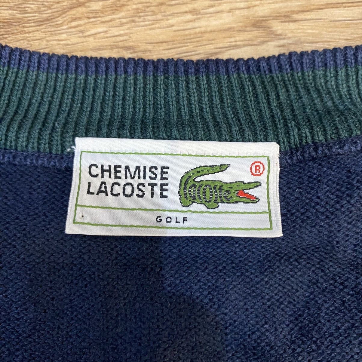 Lacoste 1990s Lacoste Chemise Rare Knitwear Sleeveless Sweater/Vest Size US M / EU 48-50 / 2 - 5 Thumbnail