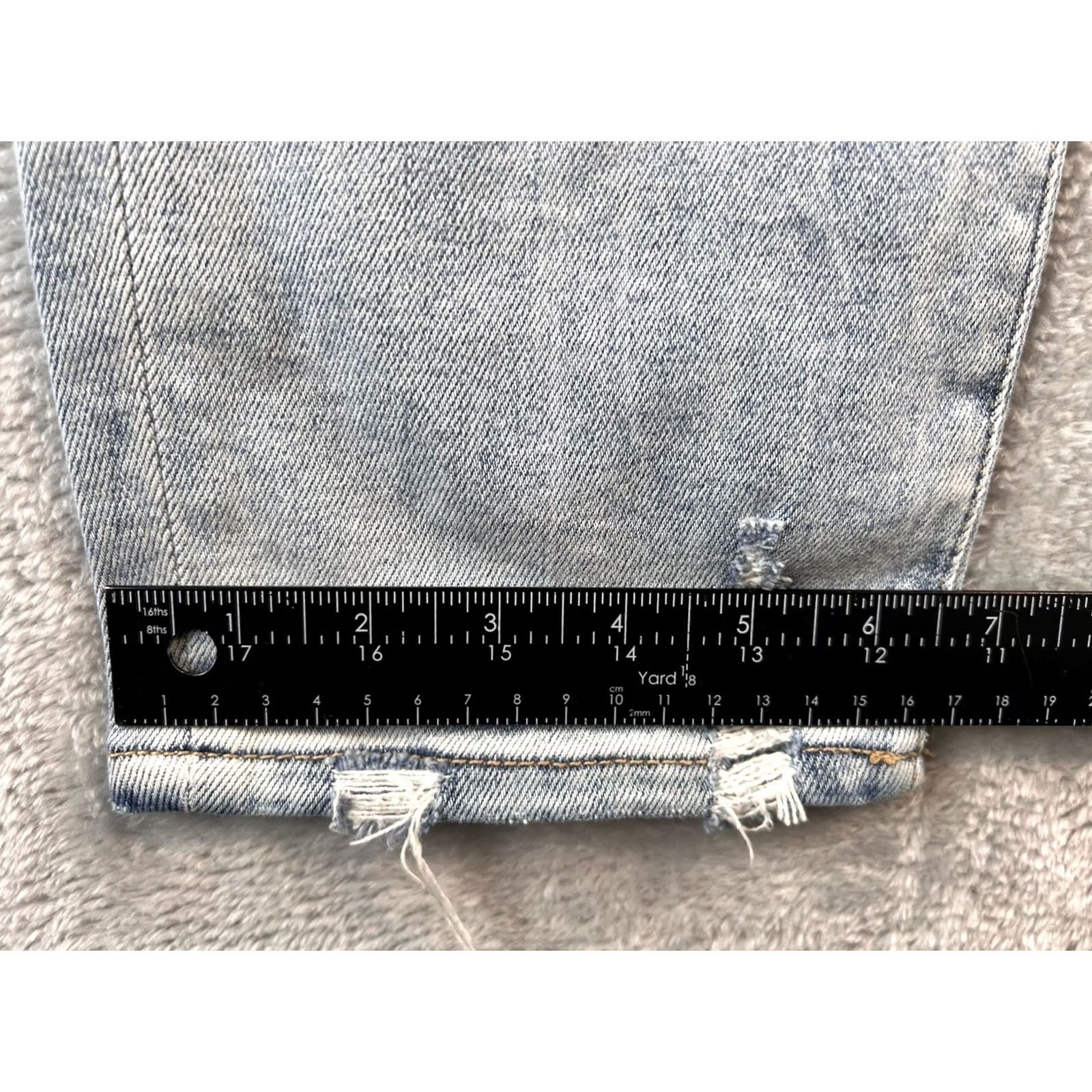 BKE BKE Ellie Mom Jeans Womens 32x28 Blue Distressed Light Wash Denim Boho Shirt? Size 24" / US 00 / IT 34 - 5 Thumbnail