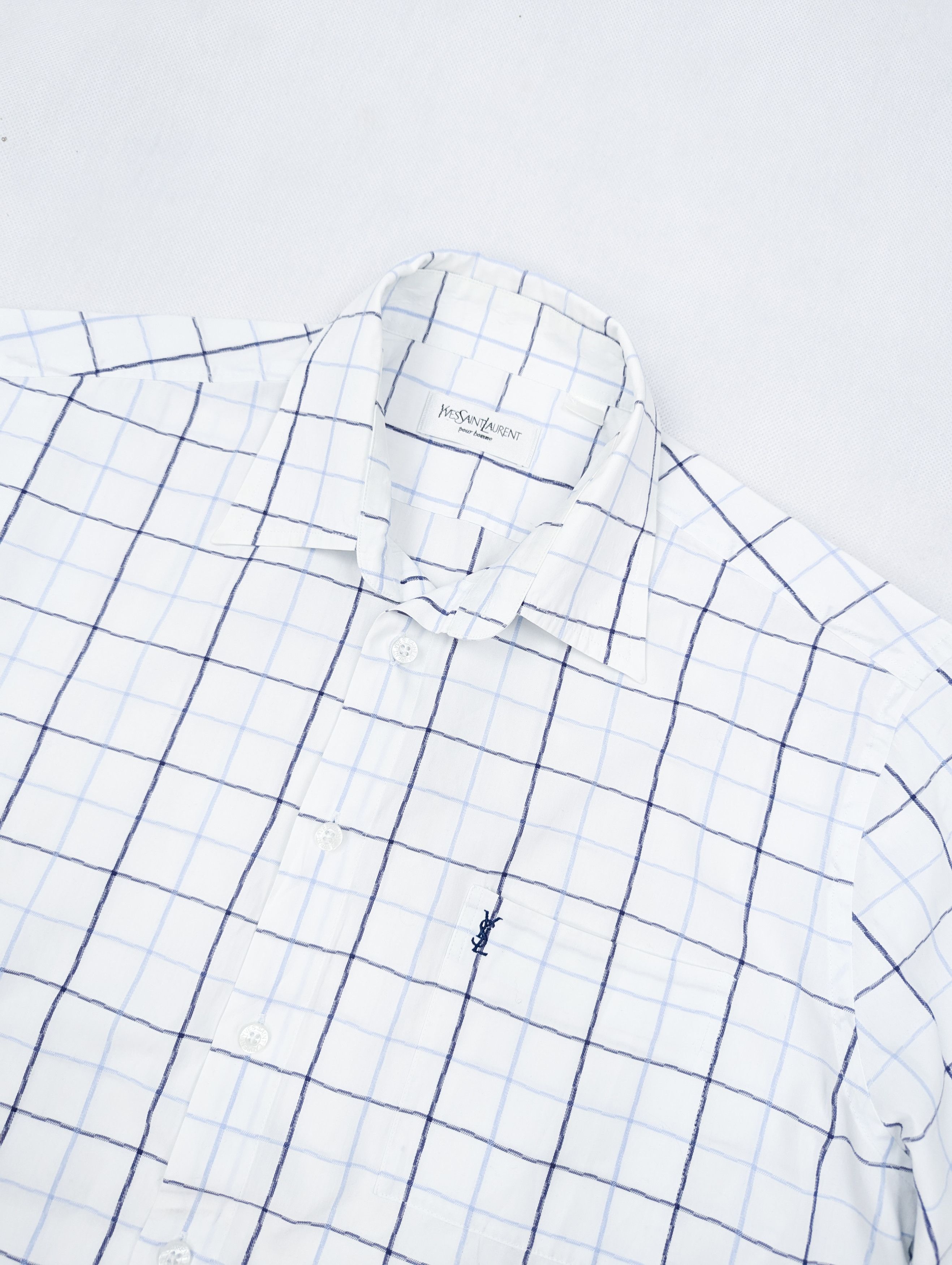 Yves Saint Laurent Yves Saint Laurent white shirt XL Size US XL / EU 56 / 4 - 2 Thumbnail