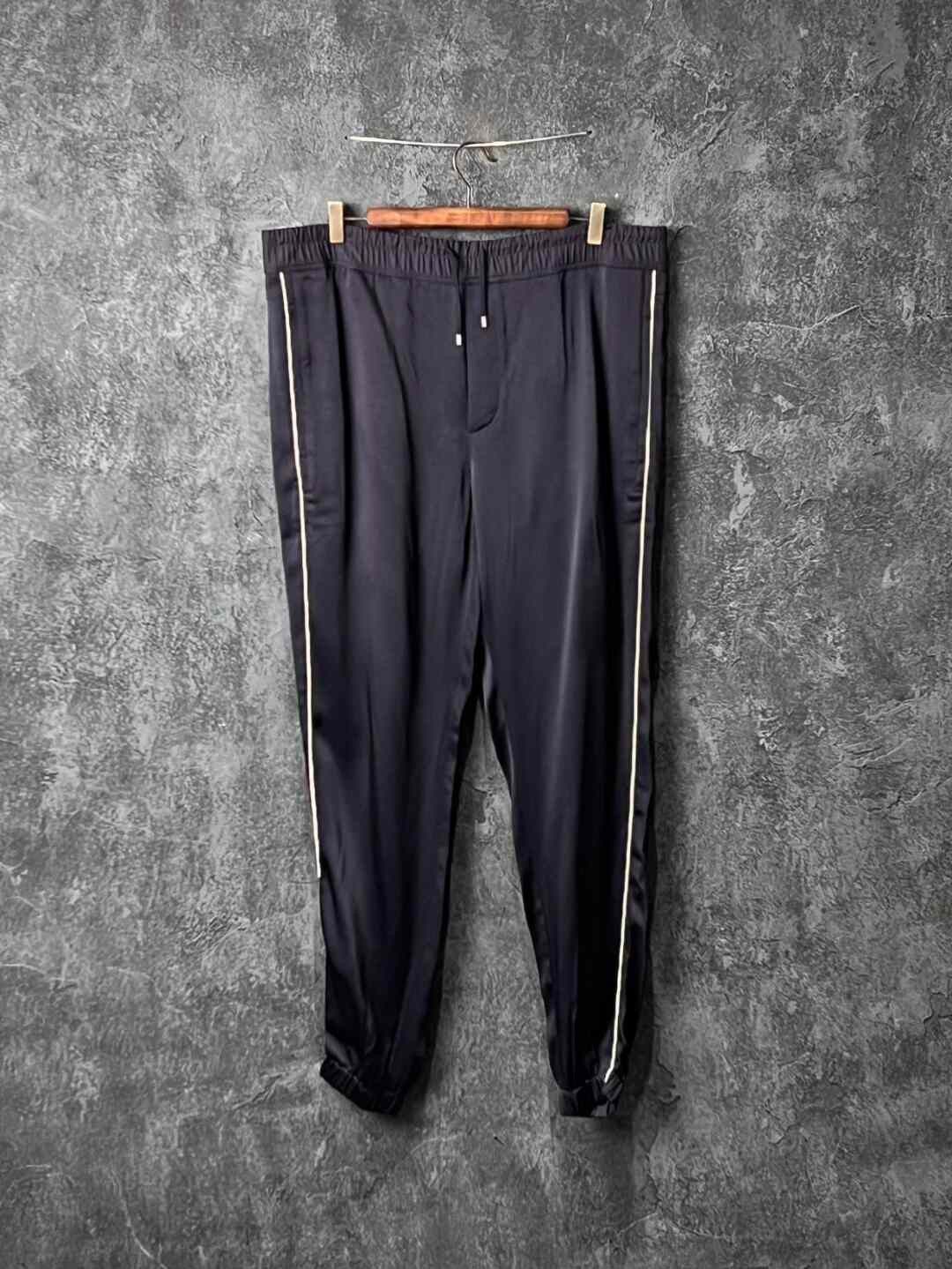 Saint Laurent Paris Saint Laurent Black Side Stripe Track Pants Size US 36 / EU 52 - 1 Thumbnail