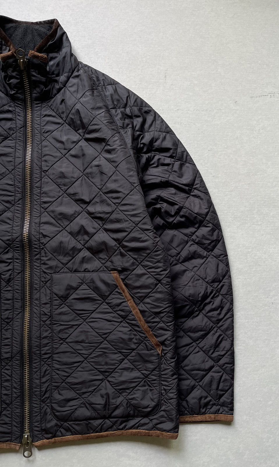 Polo Ralph Lauren 🔥Vintage Polo Ralph Lauren Men's Trim Leather Quilted Jacket Size US L / EU 52-54 / 3 - 3 Thumbnail