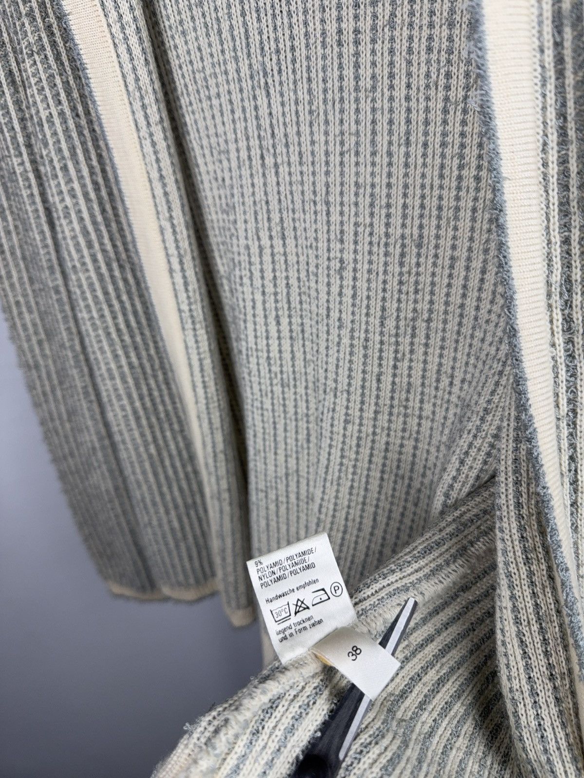 Pierre Cardin Retro 80s Pierre Cardin Paris West Germany Ribbed Cardigan Size S / US 4 / IT 40 - 7 Thumbnail