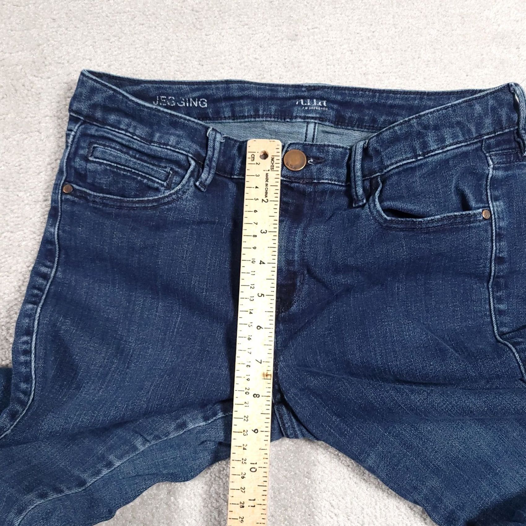Denime a.n.a Jeans Skinny Leg Stretch Denim Low Rise 29 Women's Jeans Slim 5-Pocket Blue Moderate Wash Size 29" - 6 Thumbnail