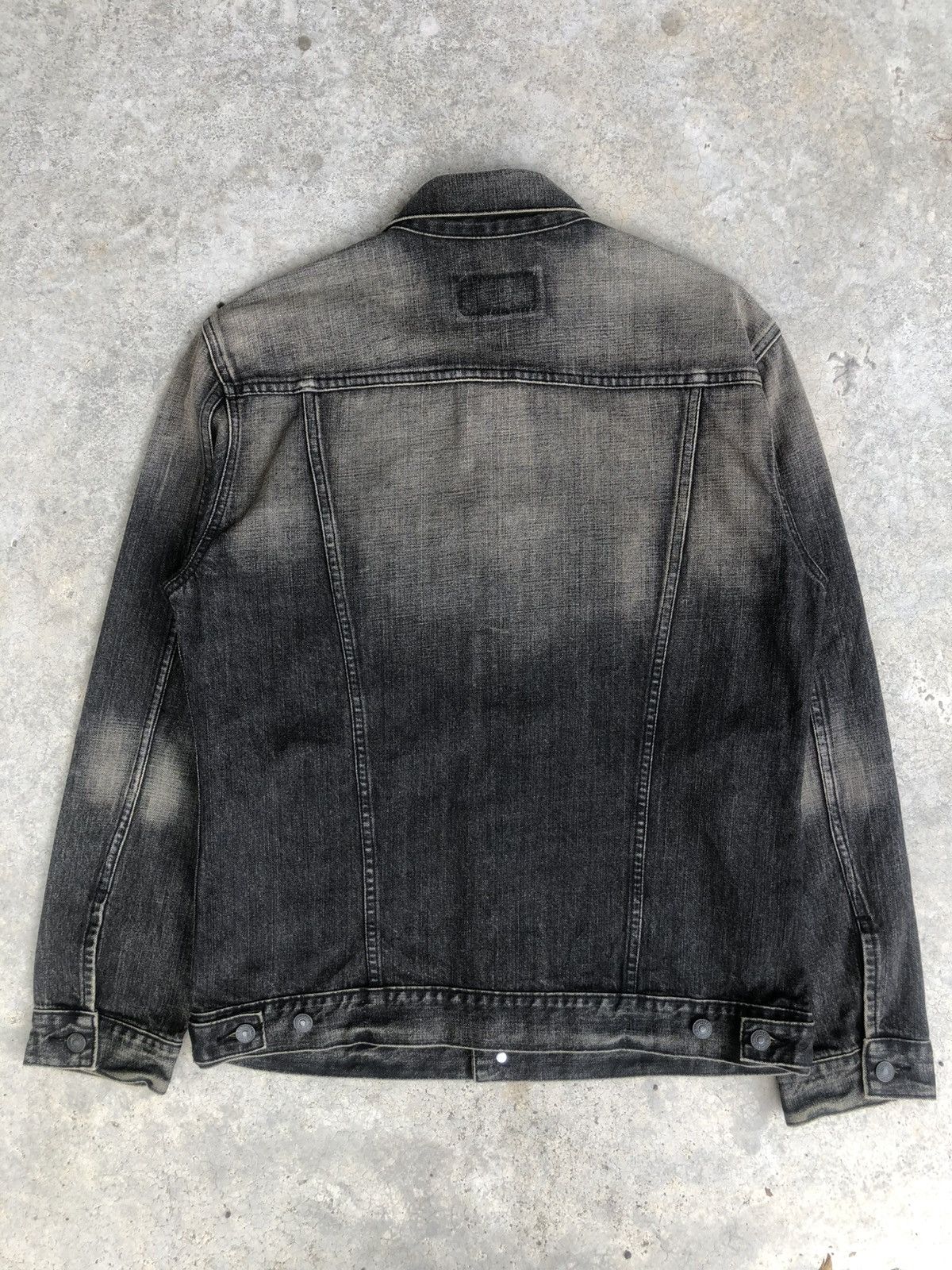 Levi's Y2k Levi’s Denim Jacket Mud Wash Distressed Size US L / EU 52-54 / 3 - 2 Thumbnail