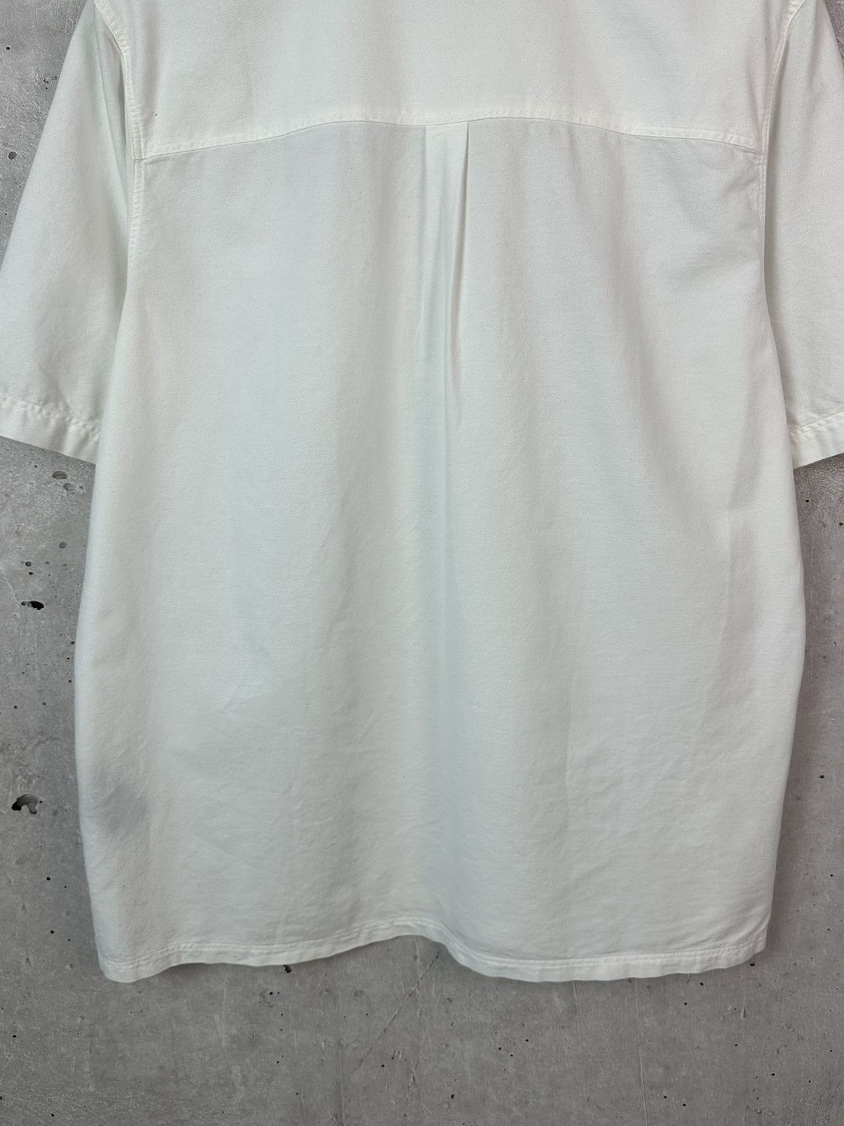 Albam Albam Utility White Cotton Button-up Short Sleeve Polo Size US L / EU 52-54 / 3 - 9 Thumbnail
