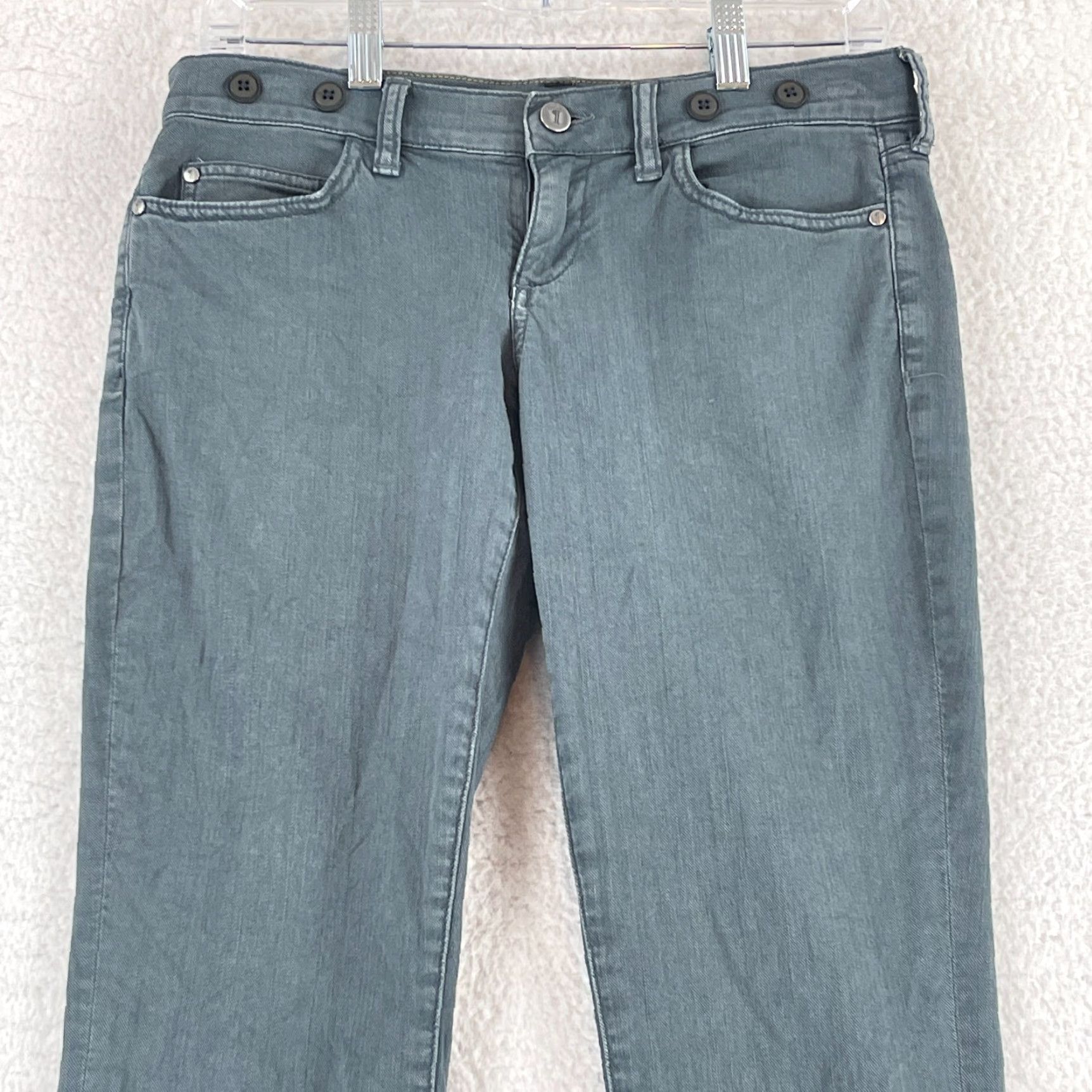 Vintage Pilcro Jeans Womens Size 26 Green Low-Rise Straight Casual Jeans Size 26" / US 2 / IT 38 - 2 Thumbnail