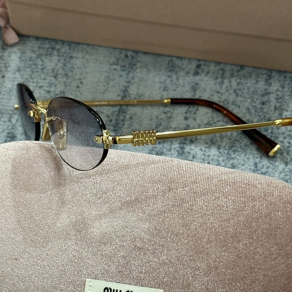Miu Miu MIU MIU 0MU A54S 5AK04O SUNGLASSES Size ONE SIZE - 3 Thumbnail