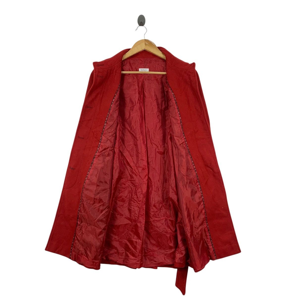 Max Mara MAX MARA Max & Co Collection Made In Romania Red Trench Coat Size S / US 4 / IT 40 - 7 Thumbnail