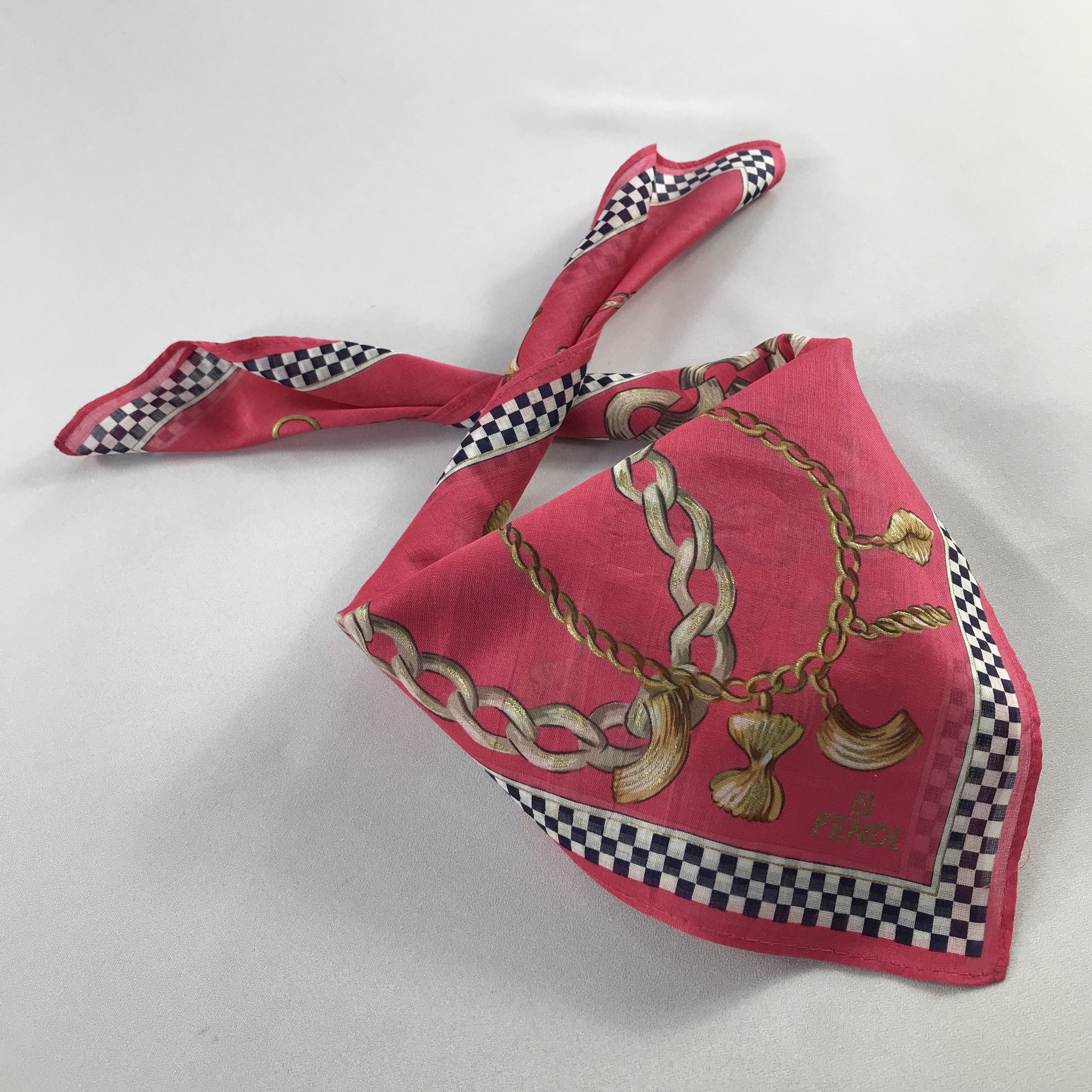 Vintage FeNdI Handkercheif / Bandana / Neckerchief C533 Size ONE SIZE - 1 Thumbnail