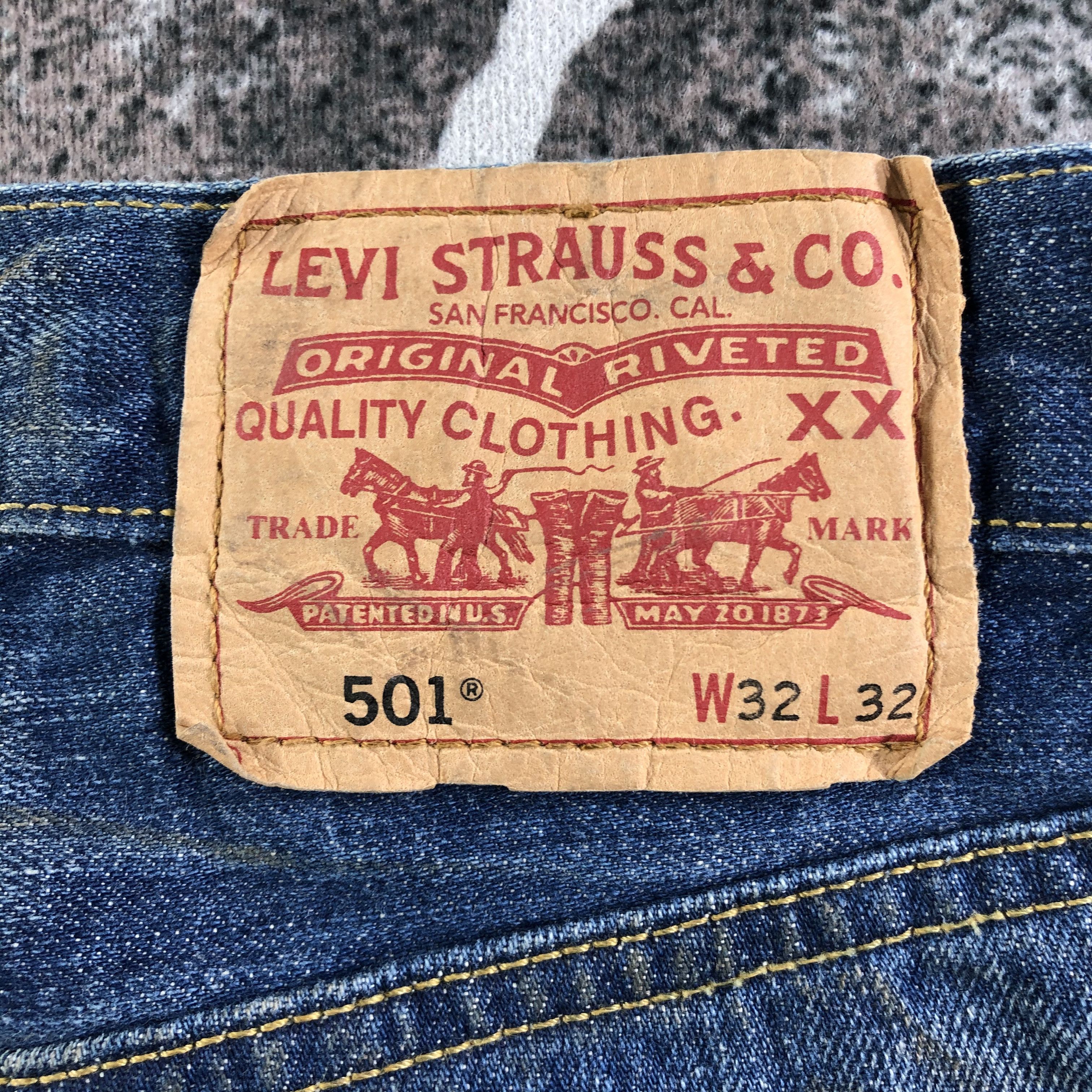 Levi's Vintage Levis 501 Jeans Dirty Blue Denim KJ2421 Size US 32 / EU 48 - 5 Thumbnail