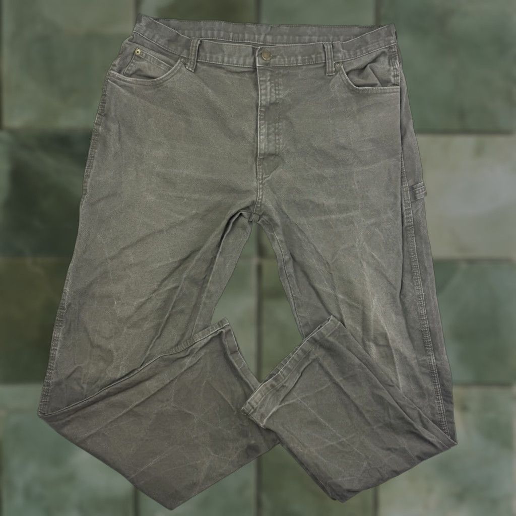 Dickies VINTAGE Dickies Carpenter Canvas Pants Mens Adult 38x32 Green Workwear Hipster Grunge Size US 38 / EU 54 - 1 Thumbnail