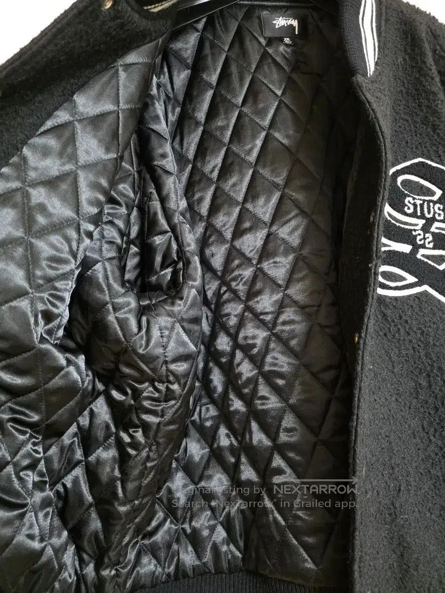 Stussy Stüssy Black Shaggy Wool Baseball Jacket XXL. Size US XXL / EU 58 / 5 - 6 Thumbnail