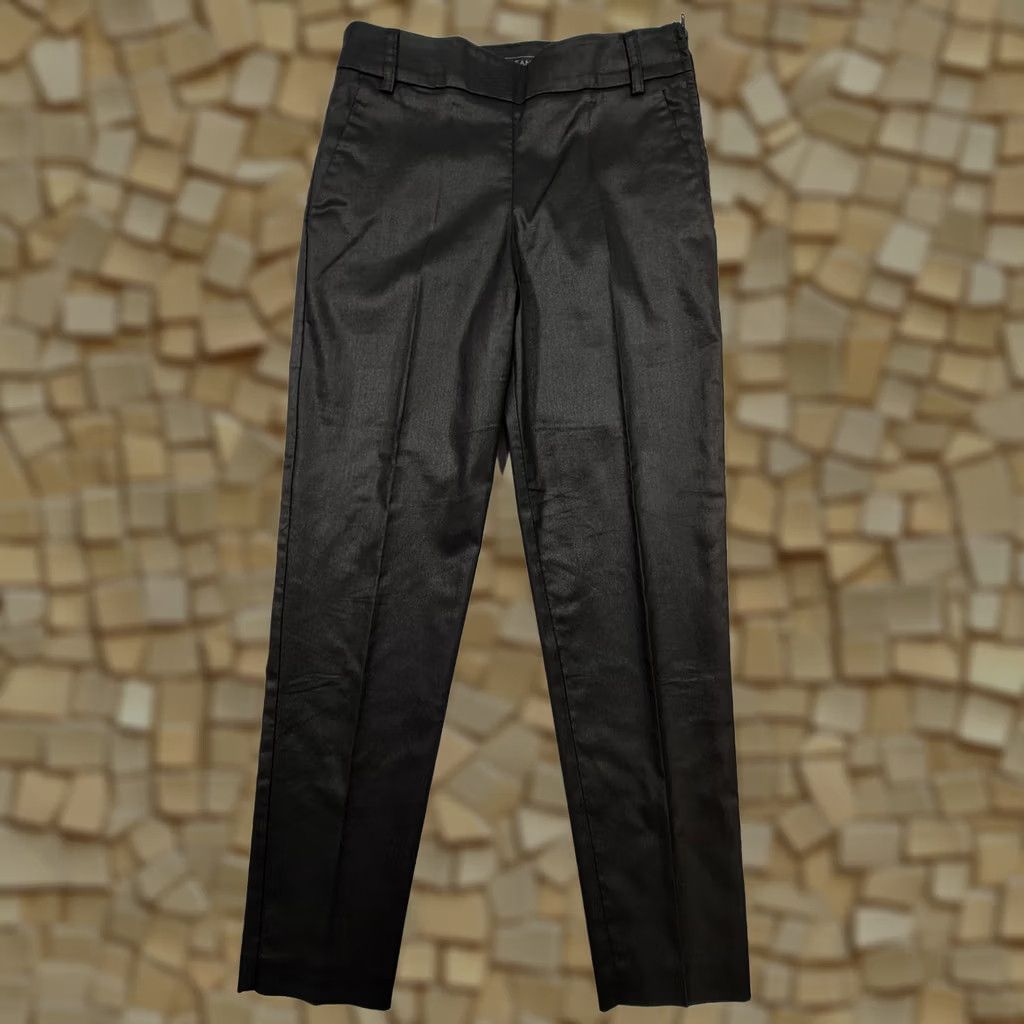 RMC Jeans FC Jeans Established 1972 Women's Jeans Black 6 UK Coated Twill Stretch Tapered Slim High Rise Jeans Women Boys Girls Mens Size 28" / US 6 / IT 42 - 1 Thumbnail