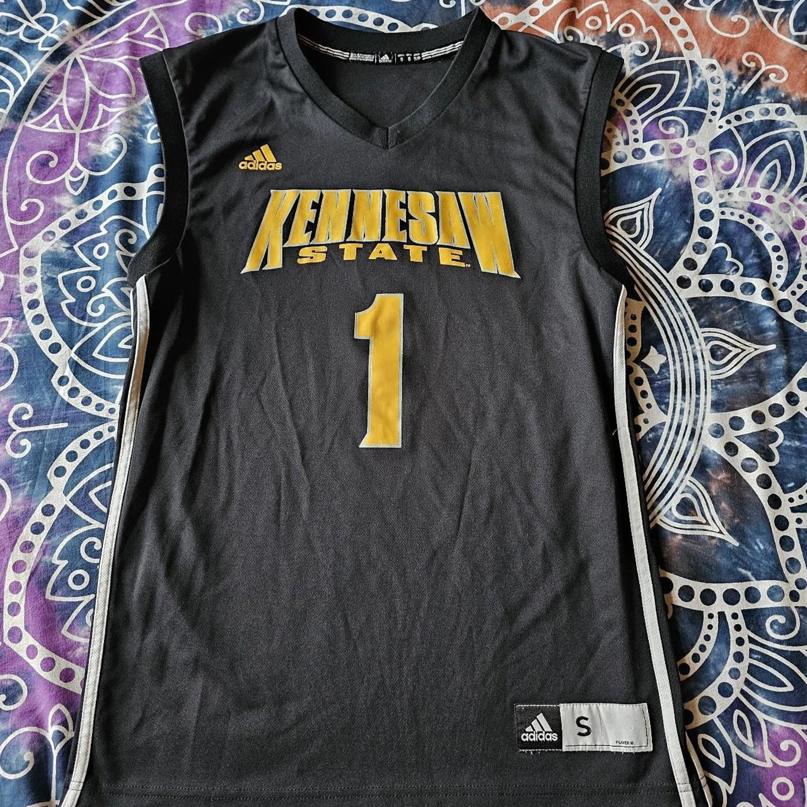 Adidas Adidas Black Kennesaw State University Basketball Jersey Size US S / EU 44-46 / 1 - 1 Thumbnail