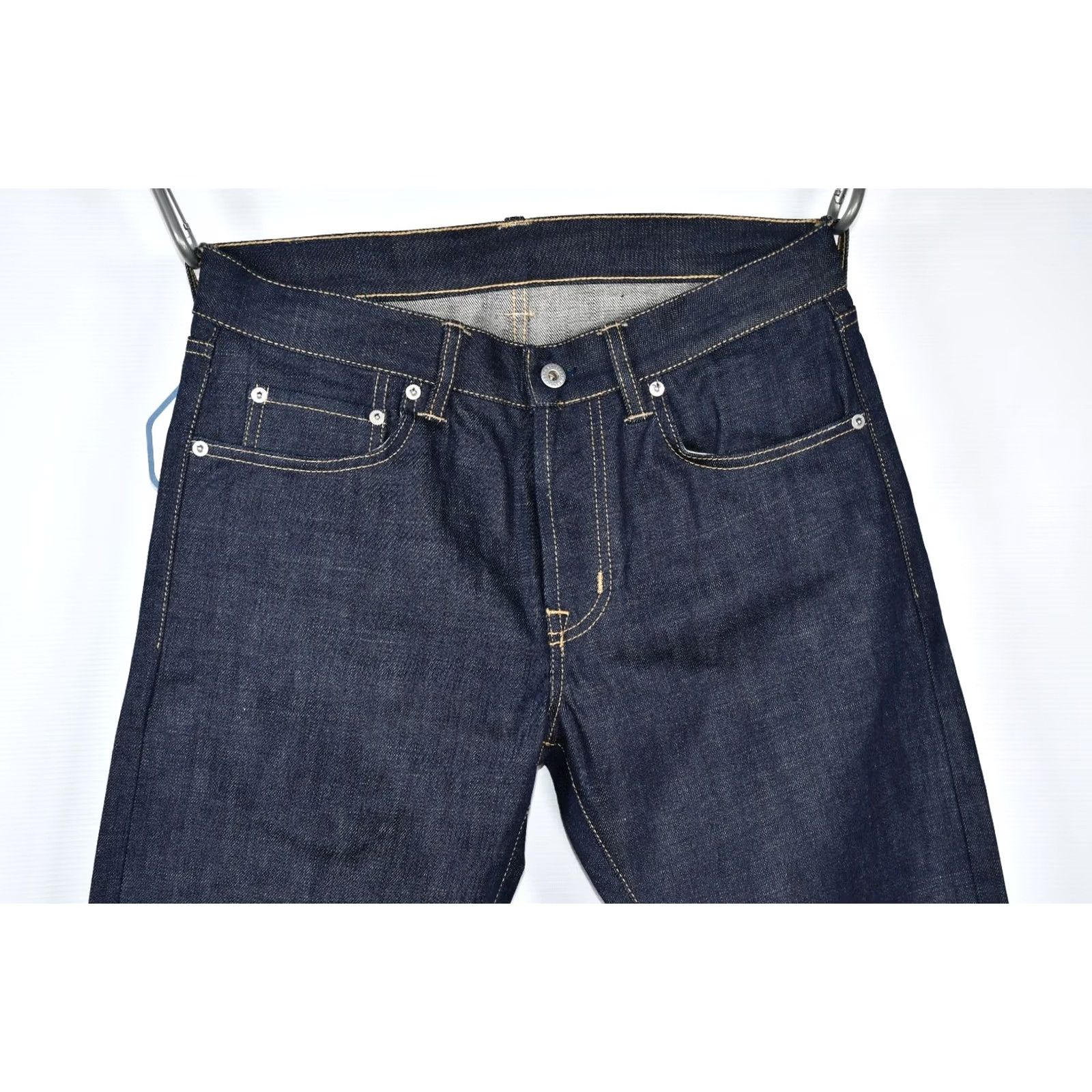 Denime ASPHALTE Candiani Selvedge Denim Jeans Main Selling Point Shirt Mens W31 Blue 5-Pocket 34in Inseam Regular Size 31 Cotton Denim Vintage No Size US 31 - 3 Thumbnail