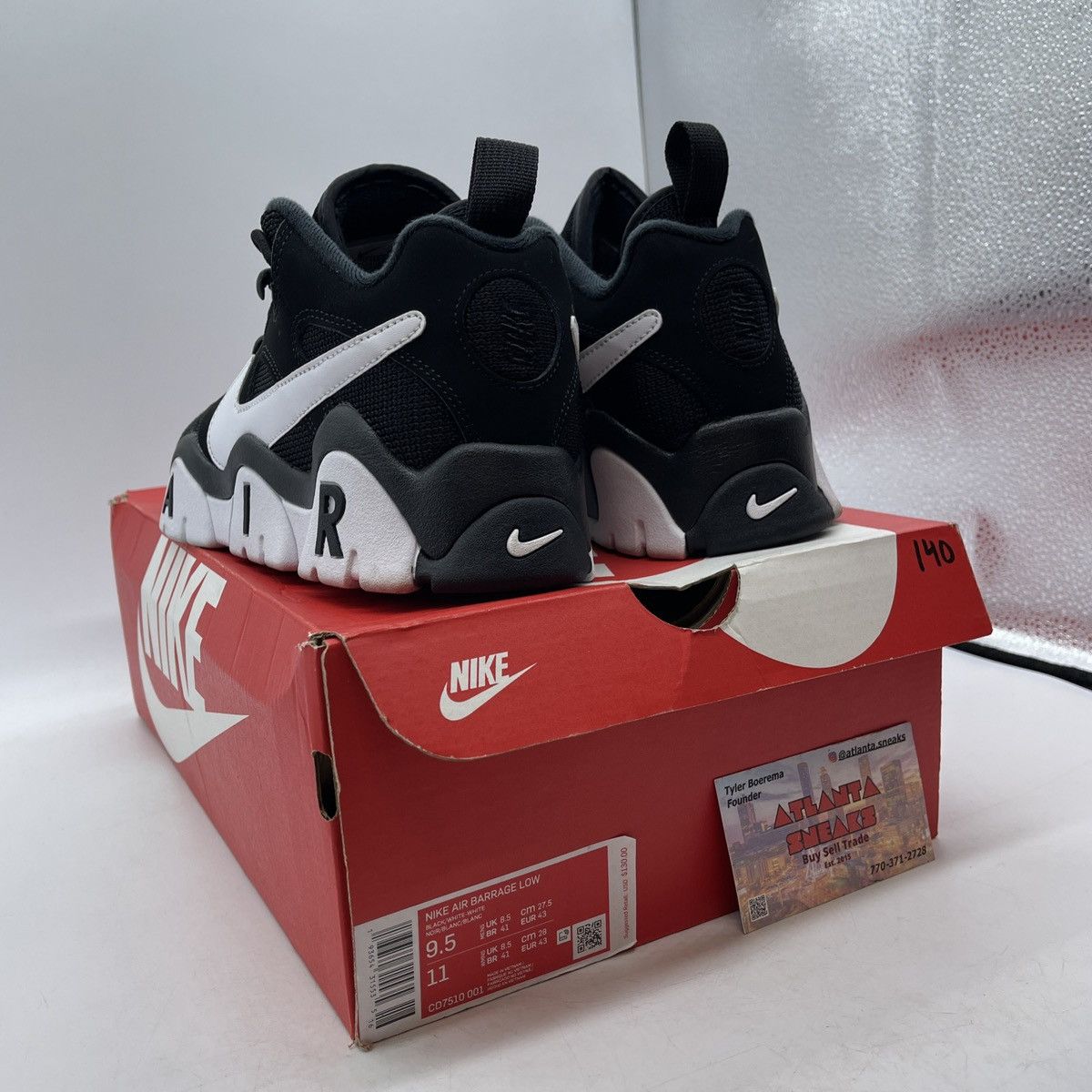 Nike Air barrage low black Size US 9.5 / EU 42-43 - 4 Thumbnail
