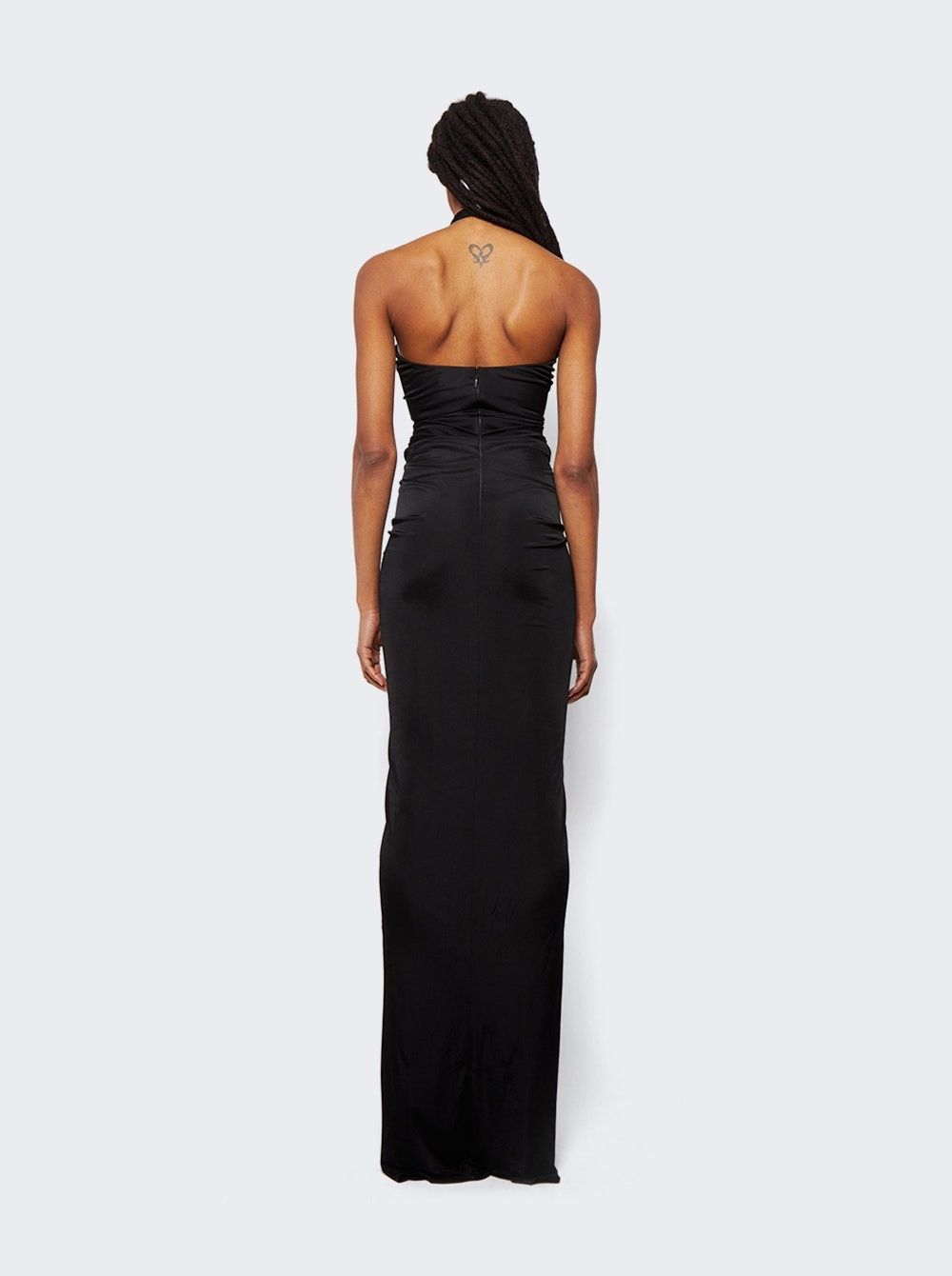 Saint Laurent Paris o1s1wg111024 Viscose Maxi Dress in Black Size M / US 6-8 / IT 42-44 - 5 Thumbnail
