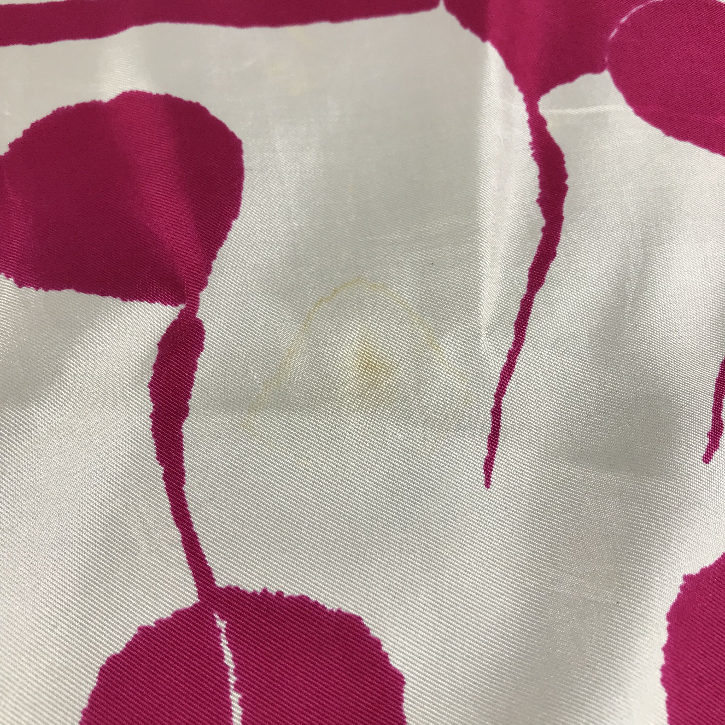 Vintage Vintage Pink Dots Silk Scarf M134 Size ONE SIZE - 5 Thumbnail