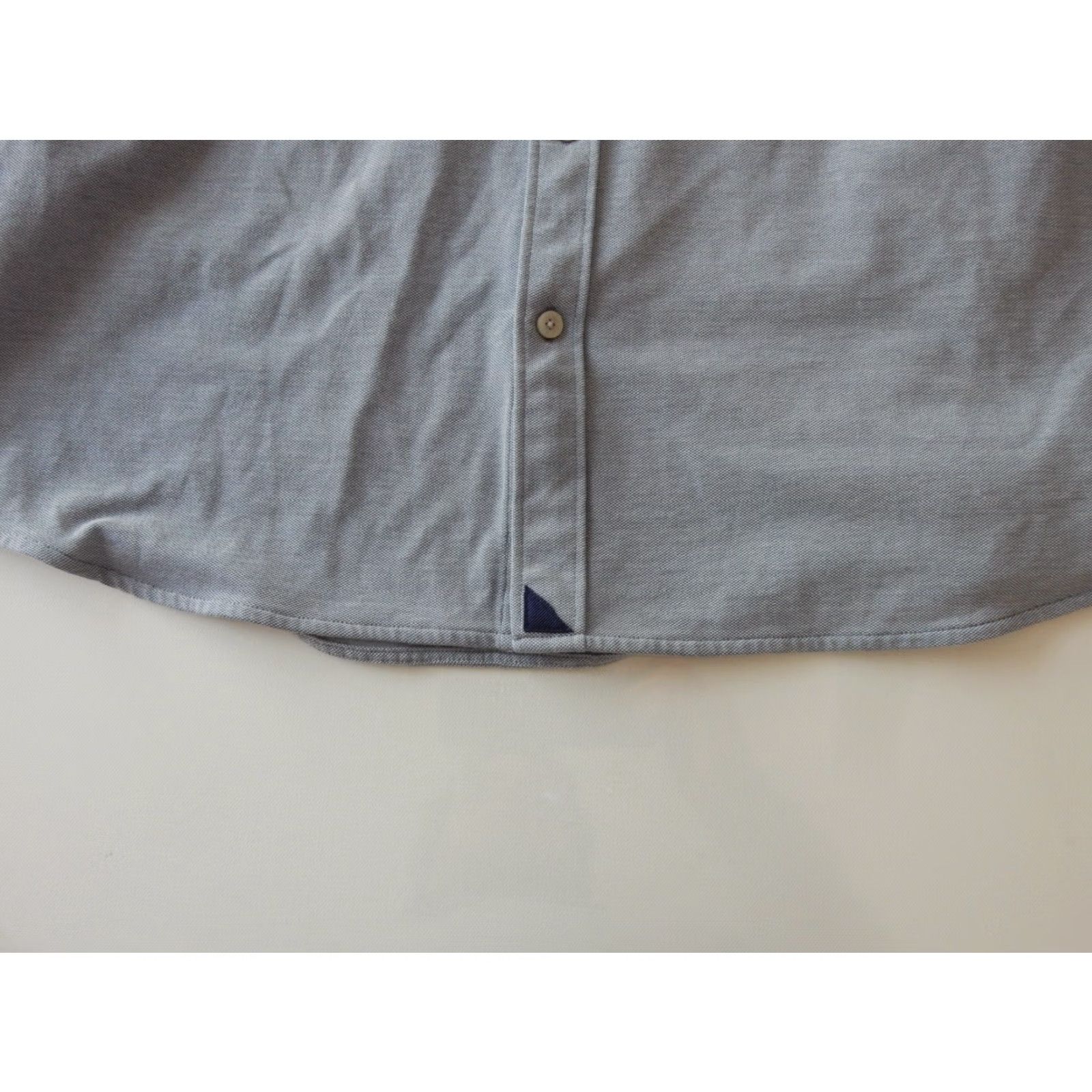 UNTUCKit UNTUCKit Men's Button-Front Shirt XXL Long Sleeve Solid Blue Cotton Shirt Size US XXL / EU 58 / 5 - 2 Thumbnail