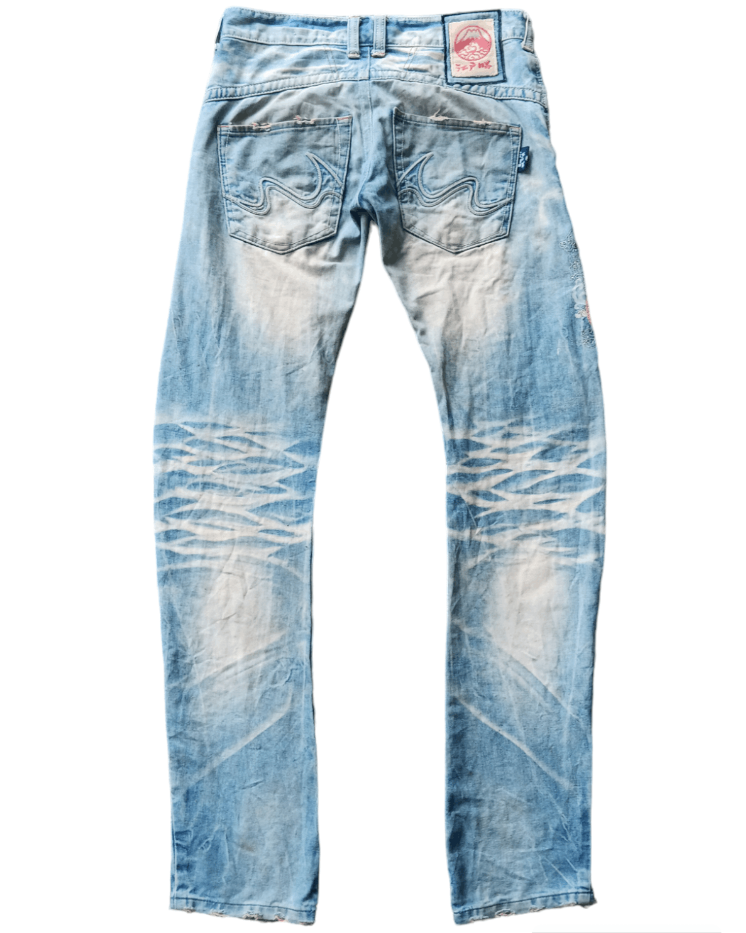 Edwin × Japanese Brand Edwin japan pabric koi embroidered mud wash jeans Size US 31 - 10 Thumbnail