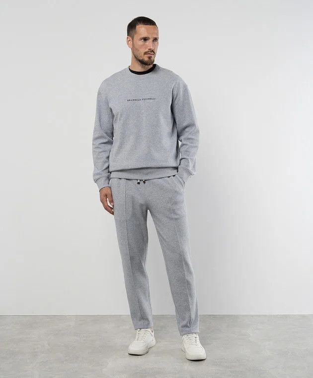 Brunello Cucinelli o1y0526 Jogger & Sweatpant in Gray Size US 32 / EU 48 - 5 Thumbnail