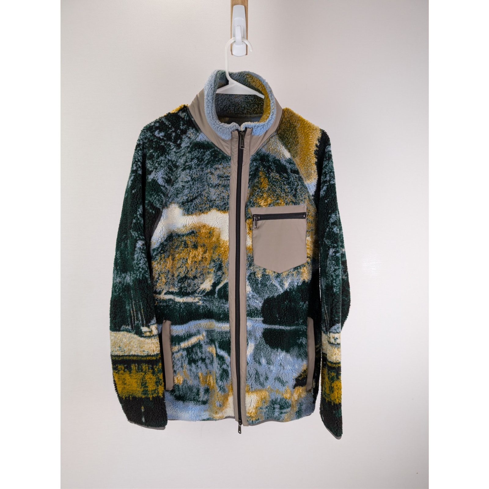 Todd Snyder o1rshd1 CC20 outdoor scenic print borg full zip jacket Size US S / EU 44-46 / 1 - 1 Thumbnail