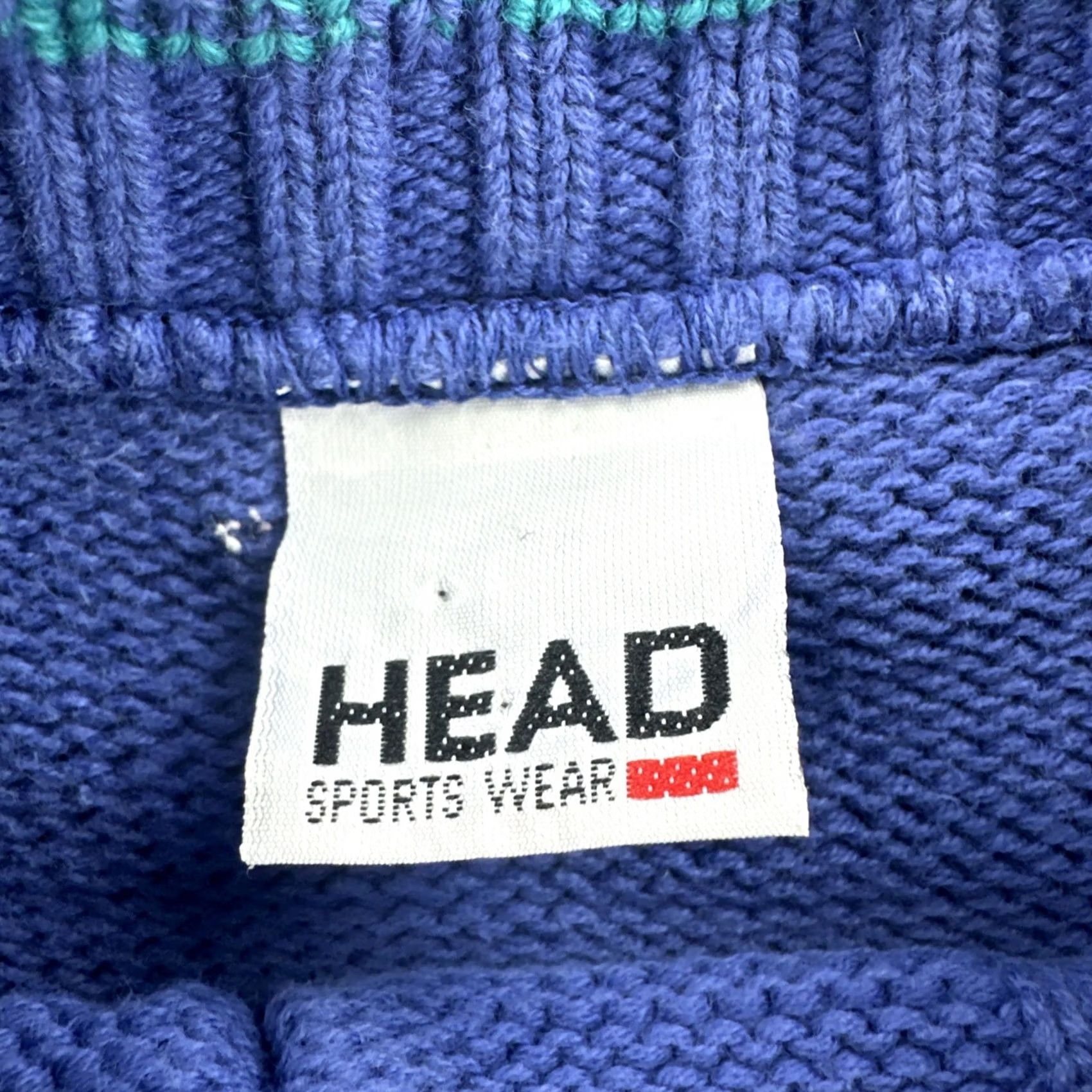 Vintage VINTAGE Sportswear Sweater Women Large Blue 90s Chunky-Knit Crew Neck Cotton Pullover Shirt Womens Size L / US 10 / IT 46 - 7 Thumbnail