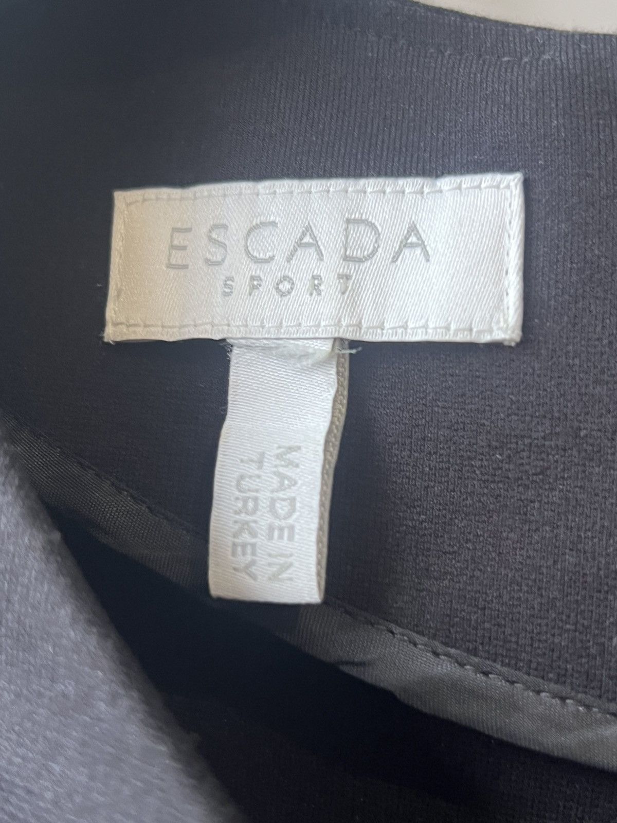Escada Sport Escada Sport Midi Dress Blue Patterned Short Sleeve Size XL Size XL / US 12-14 / IT 48-50 - 4 Thumbnail