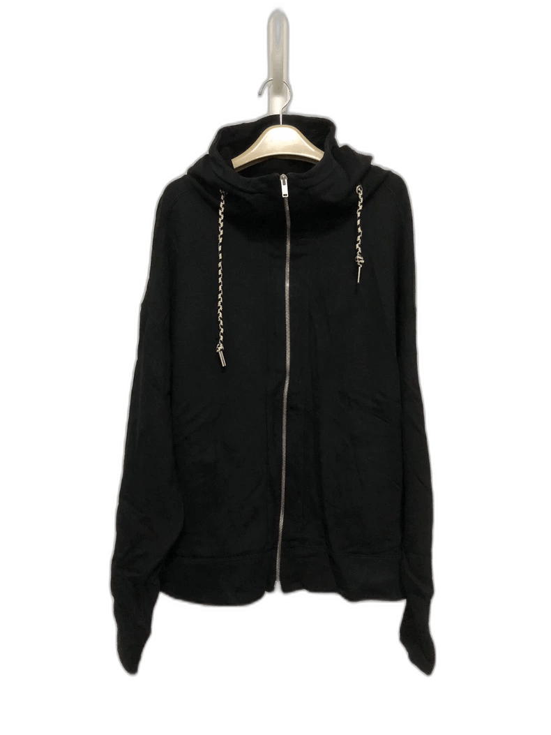 Jil Sander JIL SANDER Black Zip-Up Hoodie Sweatshirt Size US M / EU 48-50 / 2 - 1 Thumbnail