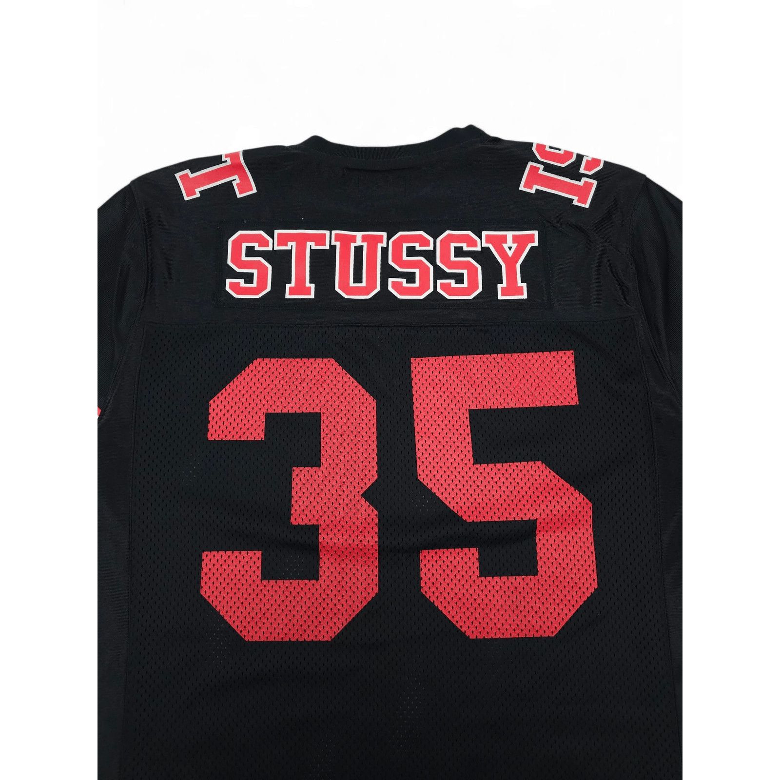 Stussy 💎 Stussy Y2K Black Red Spell Out Logo Jersey T-shirt Tee Size US L / EU 52-54 / 3 - 7 Thumbnail