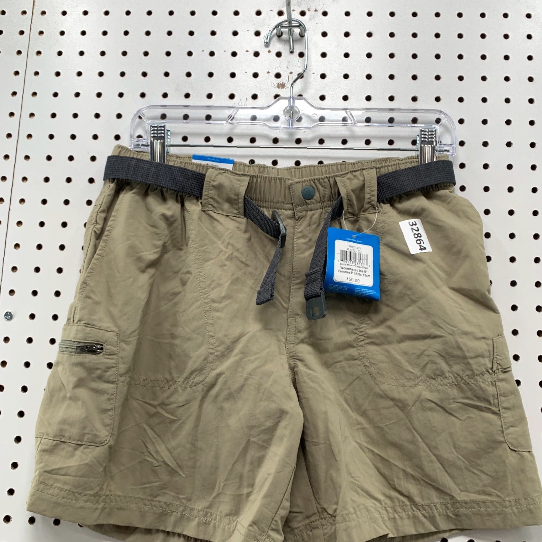 Vintage VINTAGE Columbia Hiking Shorts Women’s Small Beige Outdoor Cargo Belted 90s NWT Size 28" / US 6 / IT 42 - 5 Thumbnail
