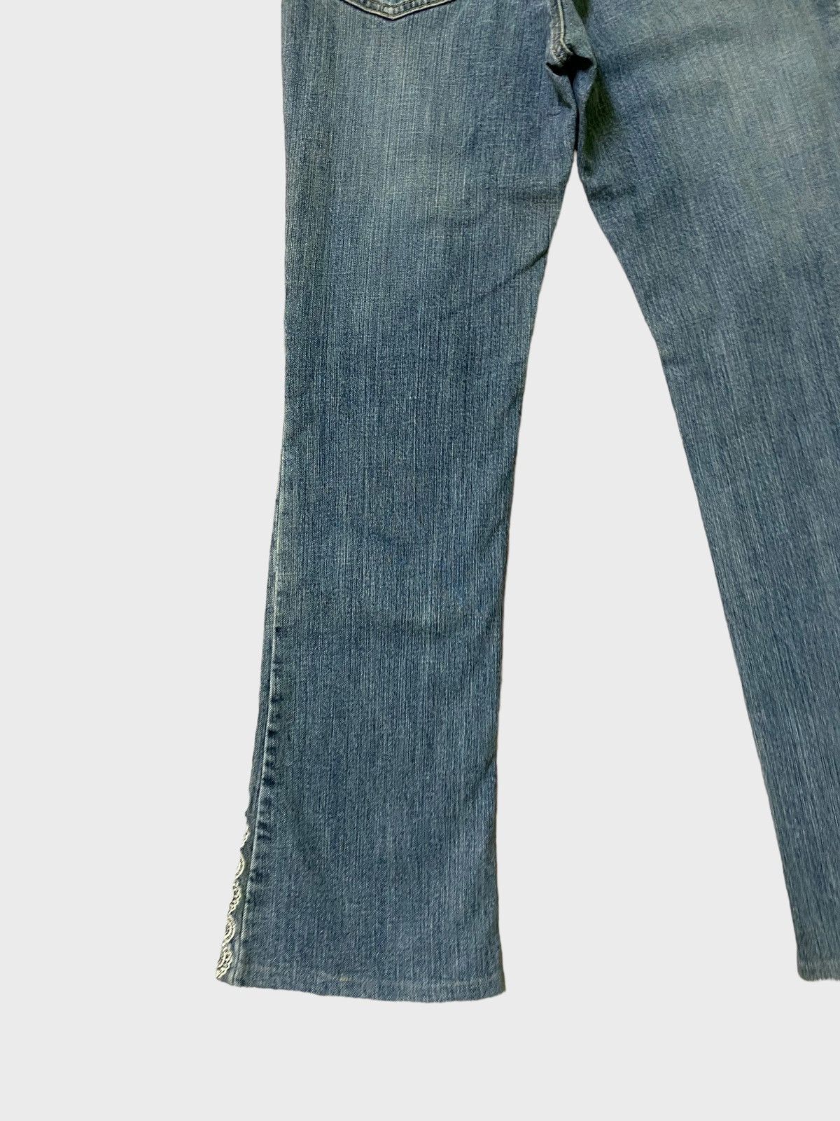 Japanese Brand Flared ORIRIN JEANS Embroidered Hysteric Glamour Style Size US 28 / EU 44 - 10 Thumbnail