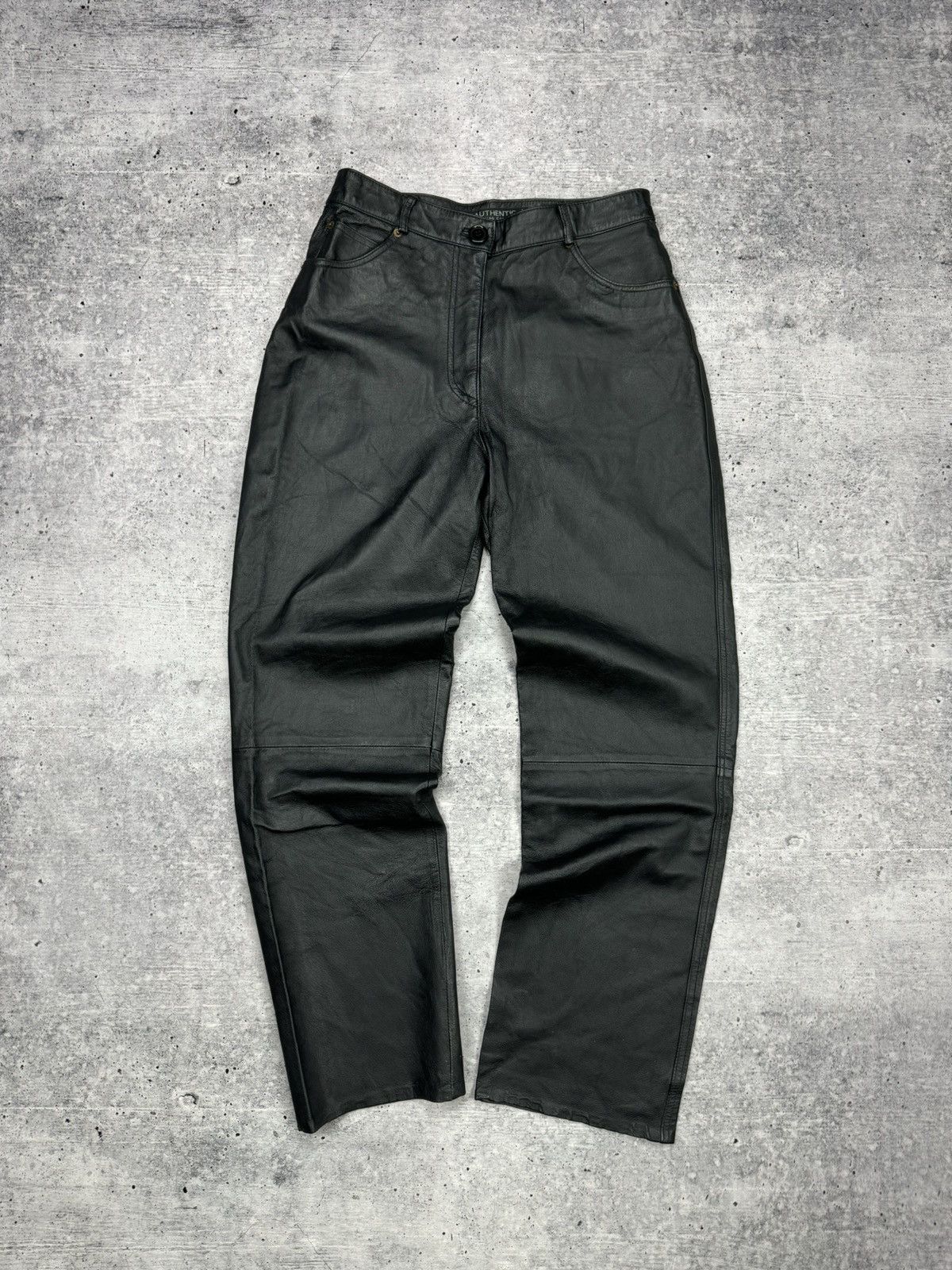 Genuine Leather × Vintage Vintage 90’s Y2K Style Casual Cowboy Genuine Leather Pants Size US 30 / EU 46 - 1 Thumbnail