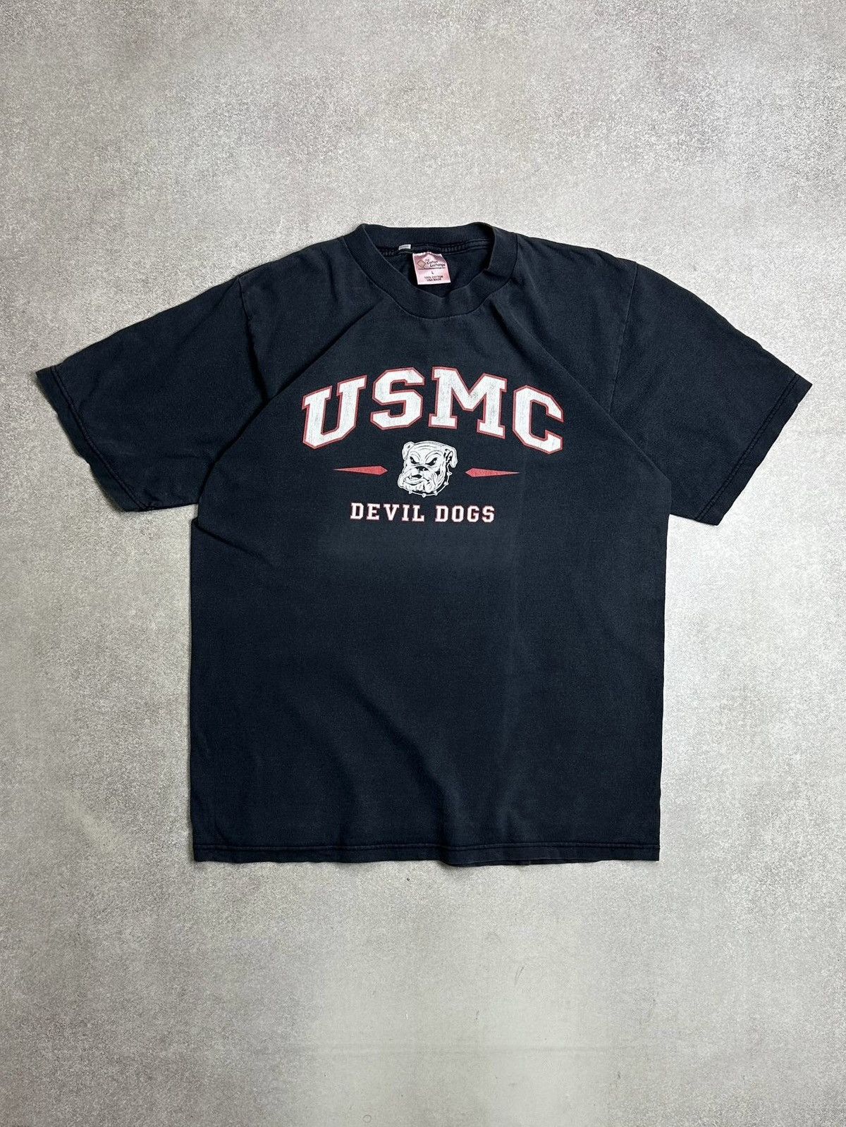 Vintage Vintage 90s USMC Devil Dogs University T-shirt L Size US L / EU 52-54 / 3 - 1 Thumbnail