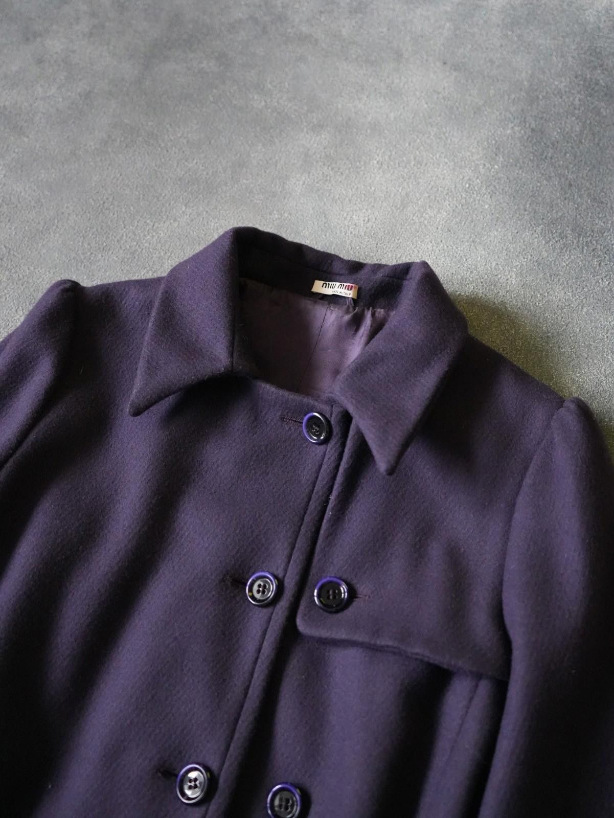 Miu Miu FW2008 Miu Miu Wool Belted Coat Front Yoke VINTAGE Size S / US 4 / IT 40 - 7 Thumbnail