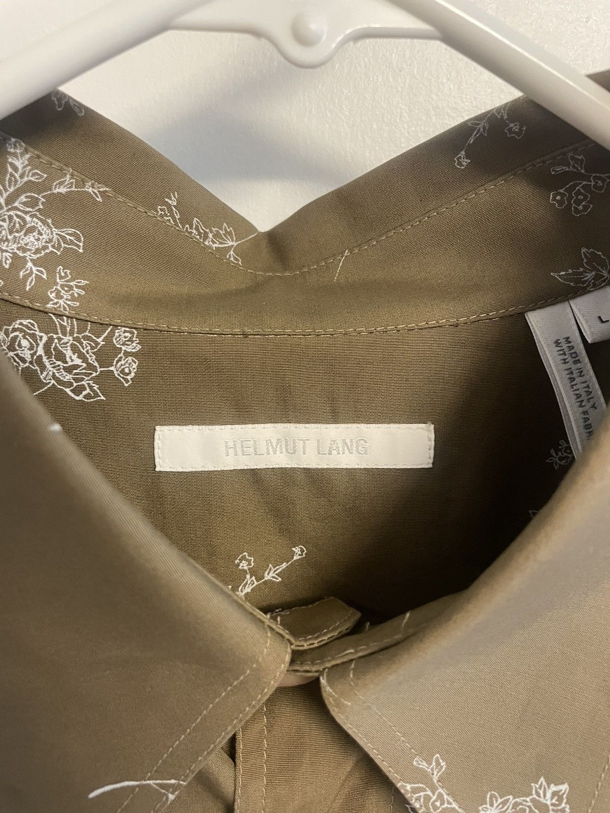 Helmut Lang Helmut Lang 90’s Flower Print Button Up Size US L / EU 52-54 / 3 - 3 Thumbnail
