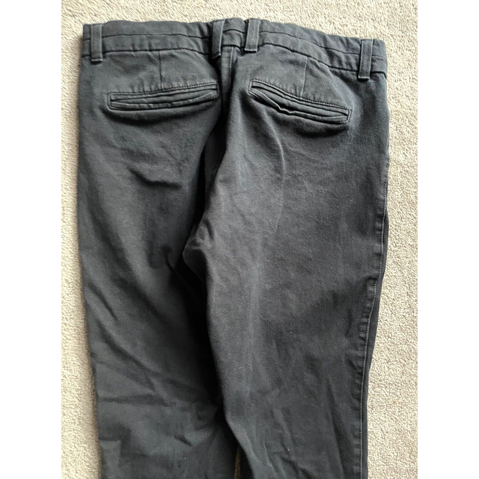 Gap VINTAGE Gap Women’s Cropped Pants Size 8 Black City Pattern Cotton Blend Casual Size 30" / US 8 / IT 44 - 4 Thumbnail