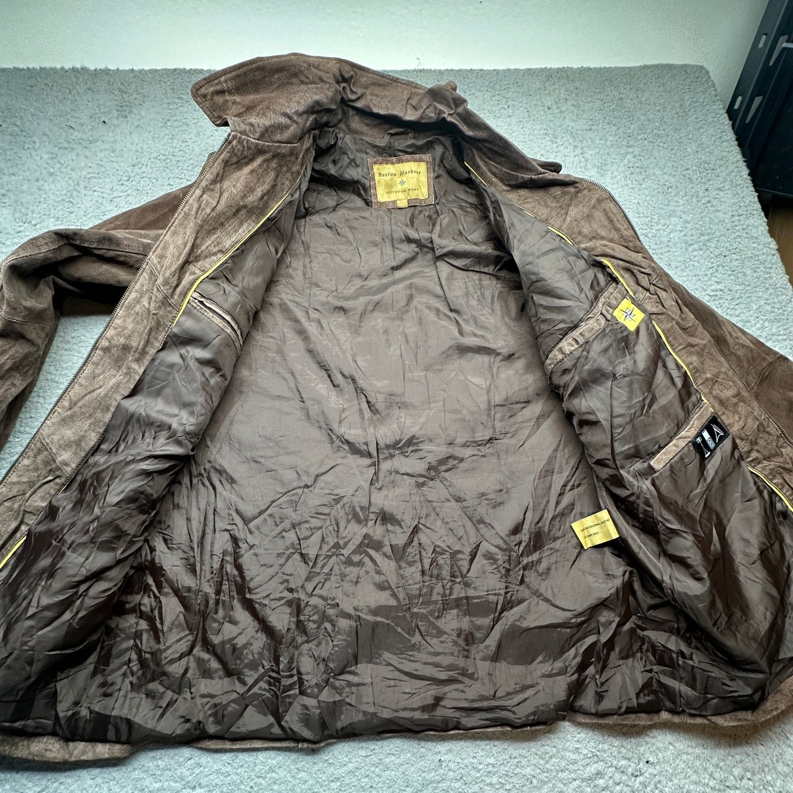 Other VTG Boston Harbour Brown Suede Leather Jacket Small Bomber Size US S / EU 44-46 / 1 - 9 Thumbnail