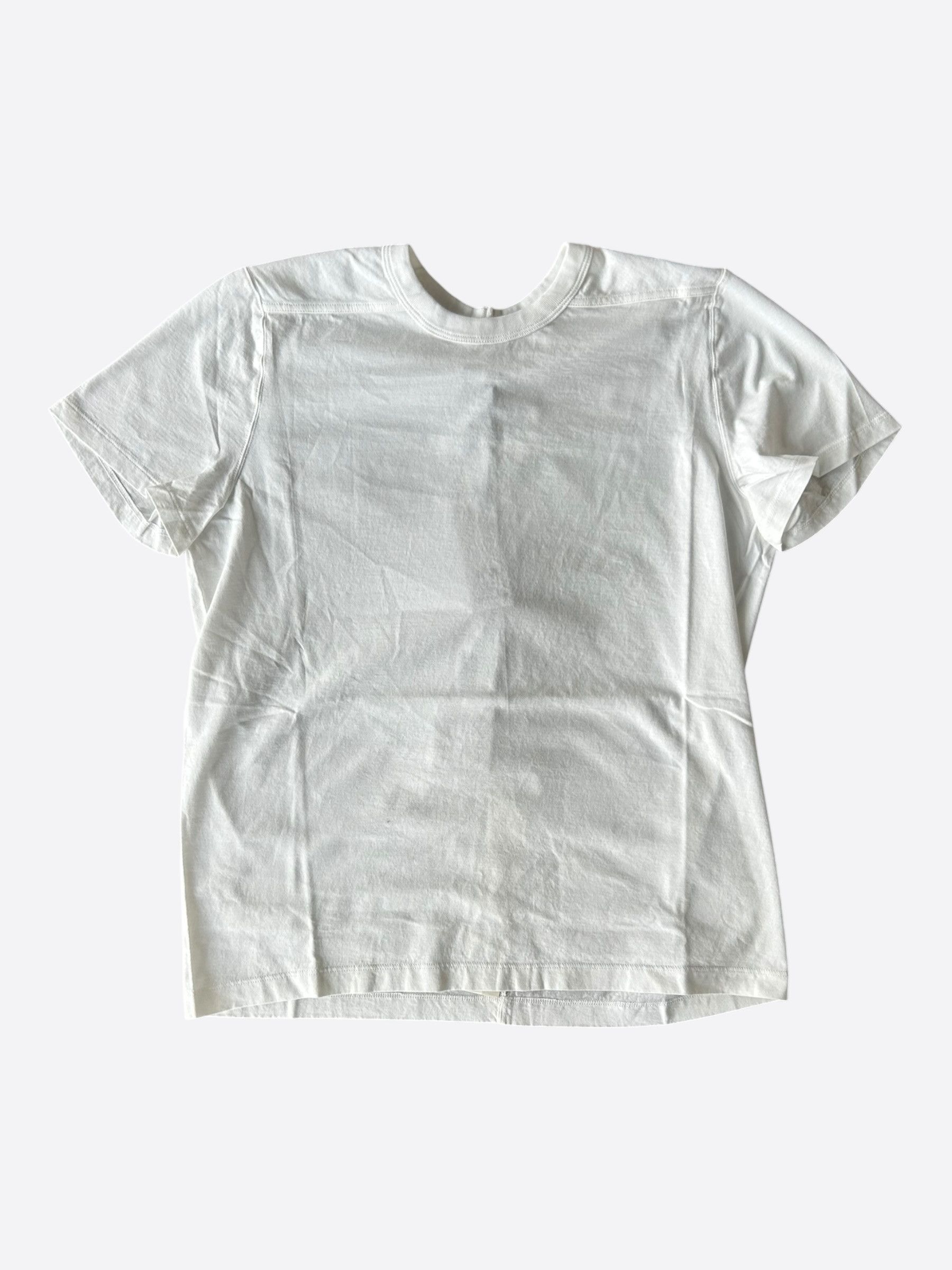 Rick Owens Rick Owens White Short Level T-Shirt Size US S / EU 44-46 / 1 - 1 Thumbnail