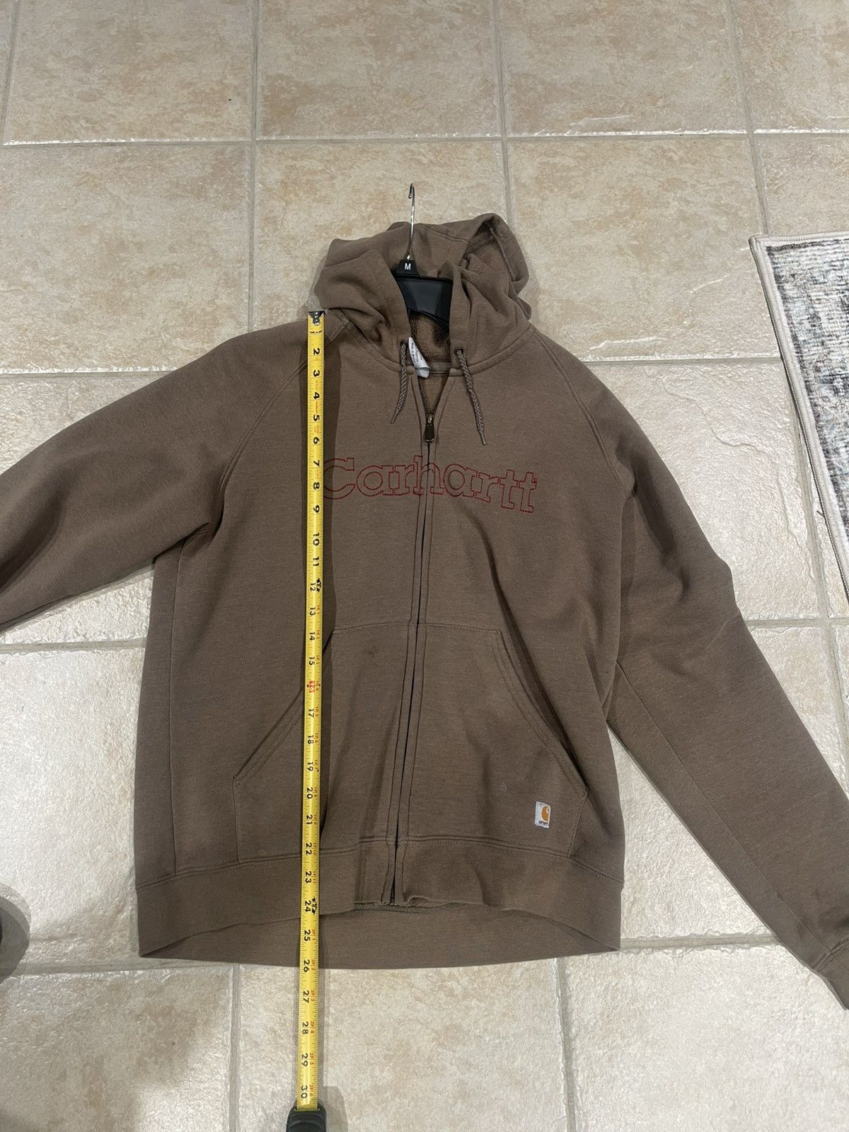 Carhartt Carhartt Womens Size Large Khaki Brown Full Zip Hoodie Size L / US 10 / IT 46 - 6 Thumbnail