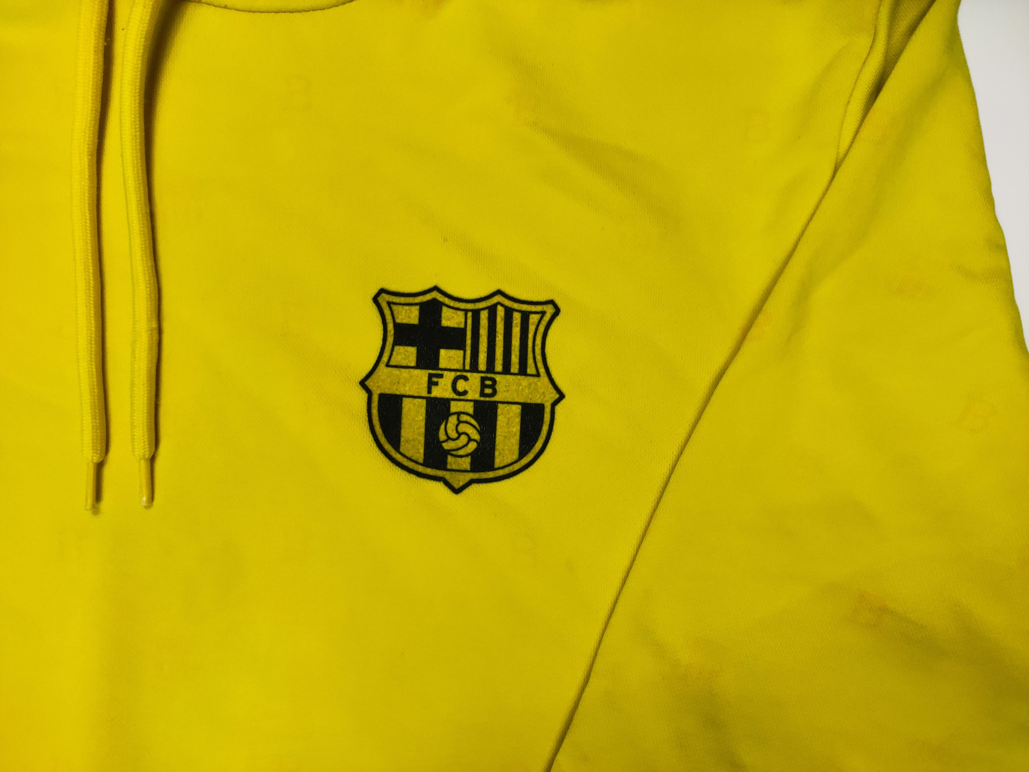 Nike FC Barcelona x Nike Sportswear Vintage Yellow Hoodie Barca Size US L / EU 52-54 / 3 - 8 Thumbnail